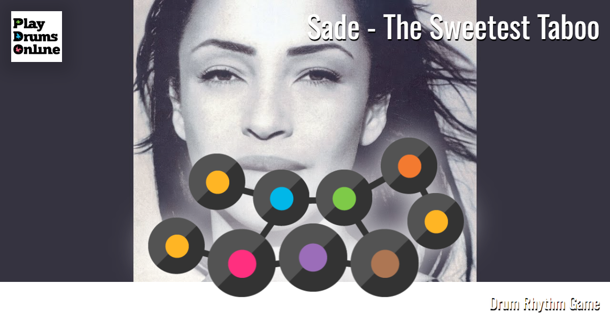 Sade - The Sweetest Taboo Rhythm game drums. - Play drums online