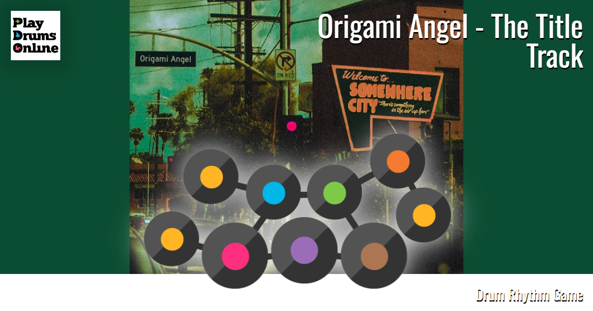 Origami Angel - The Title Track Rhythm game drums. - Play drums online