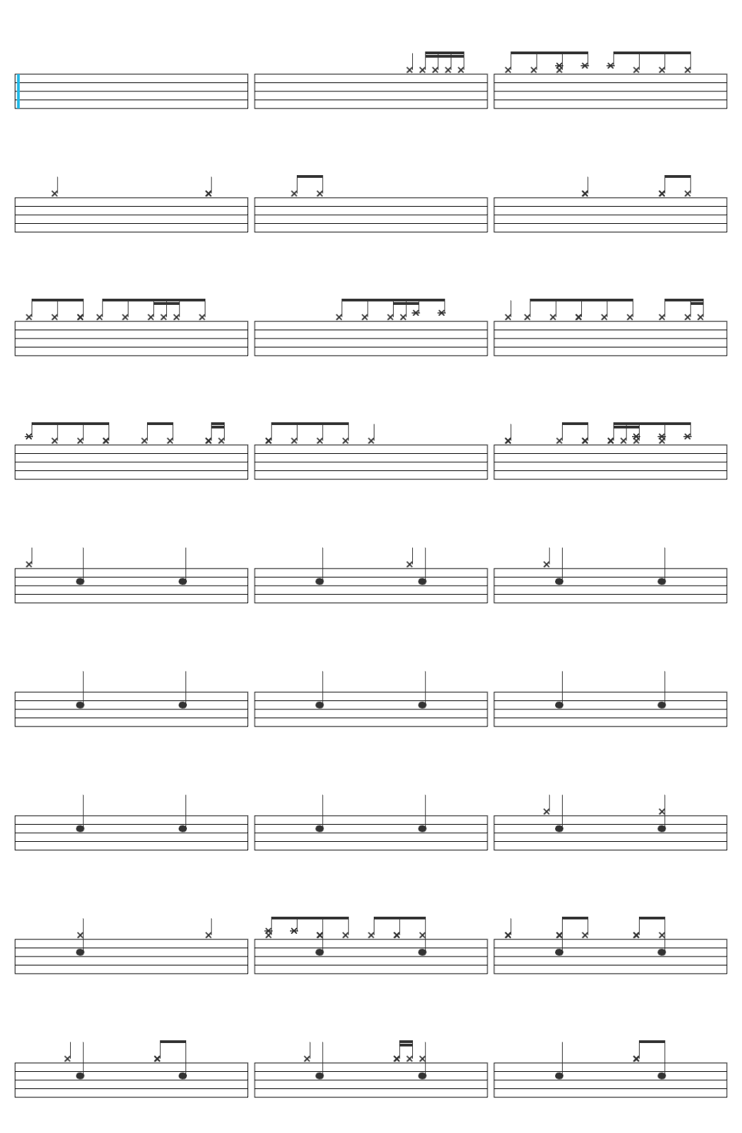 Nine Degrees North Palagi Live at The Cozy Cove TJ Monterde drum sheet