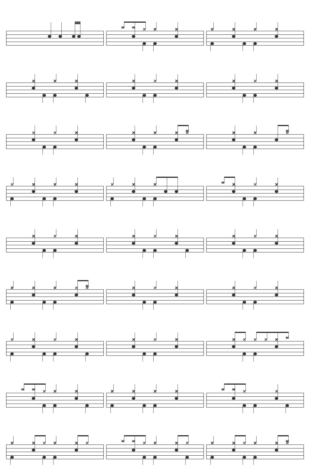 Marcos Witt Hashem Reina drum sheet