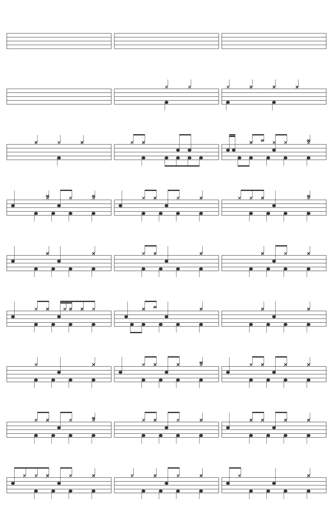 Rivermaya Kisapmata drum sheet