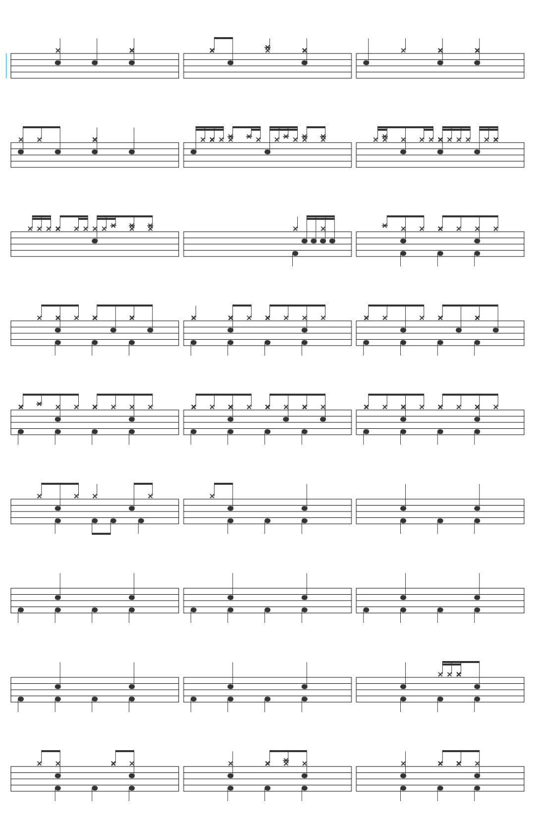 Bishop Art Gonzales Puso Ko'y Nananabik drum sheet