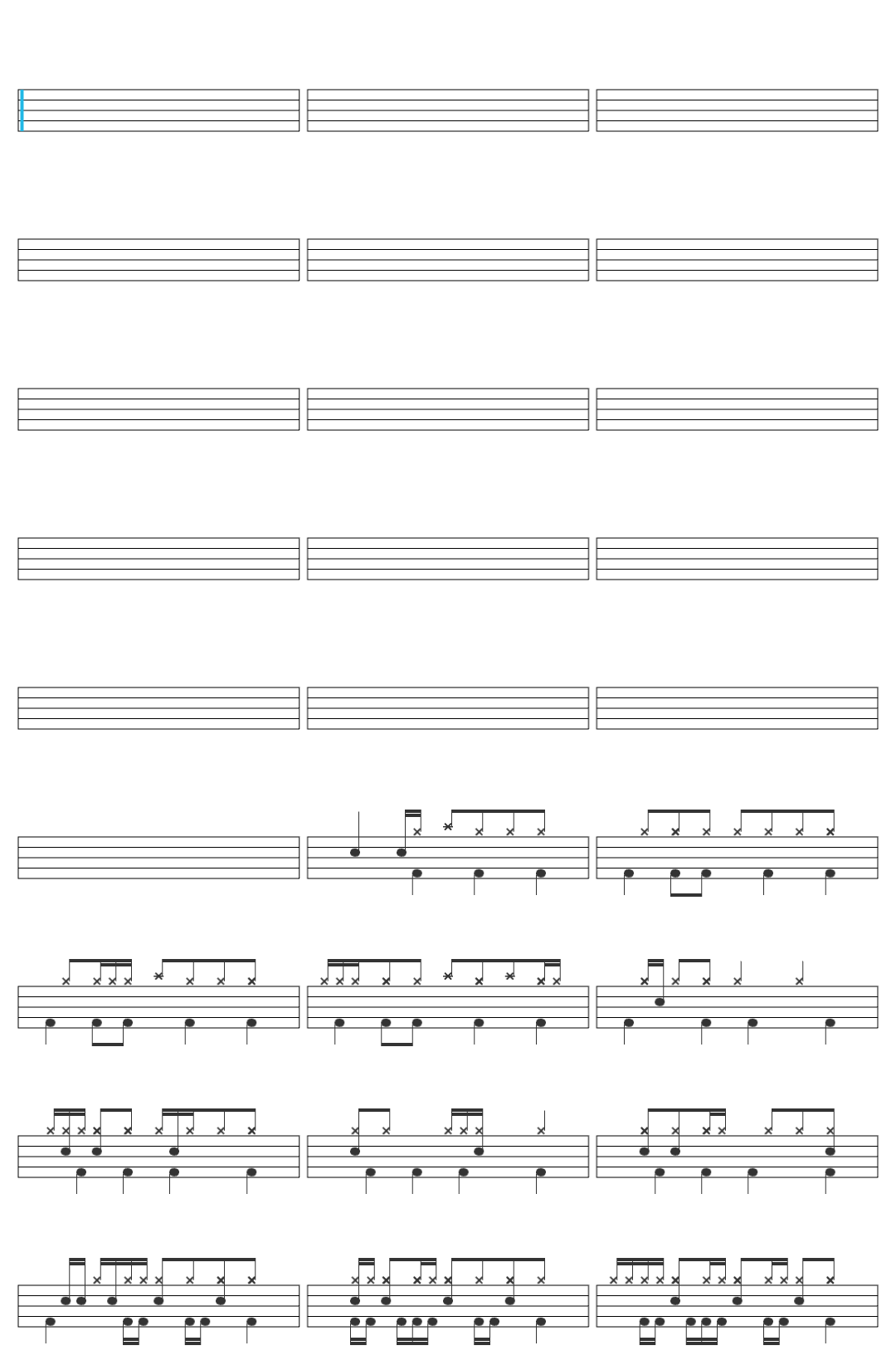 SML Movie Jeffy s Infinite Irida! Shucks Drums drum sheet