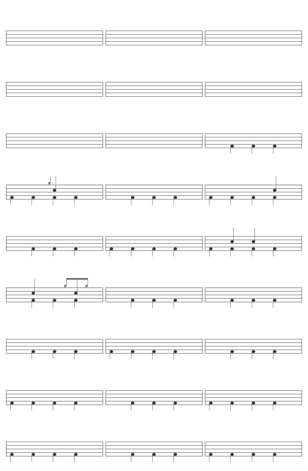 Coldplay Viva La Vida-v3 drum sheet