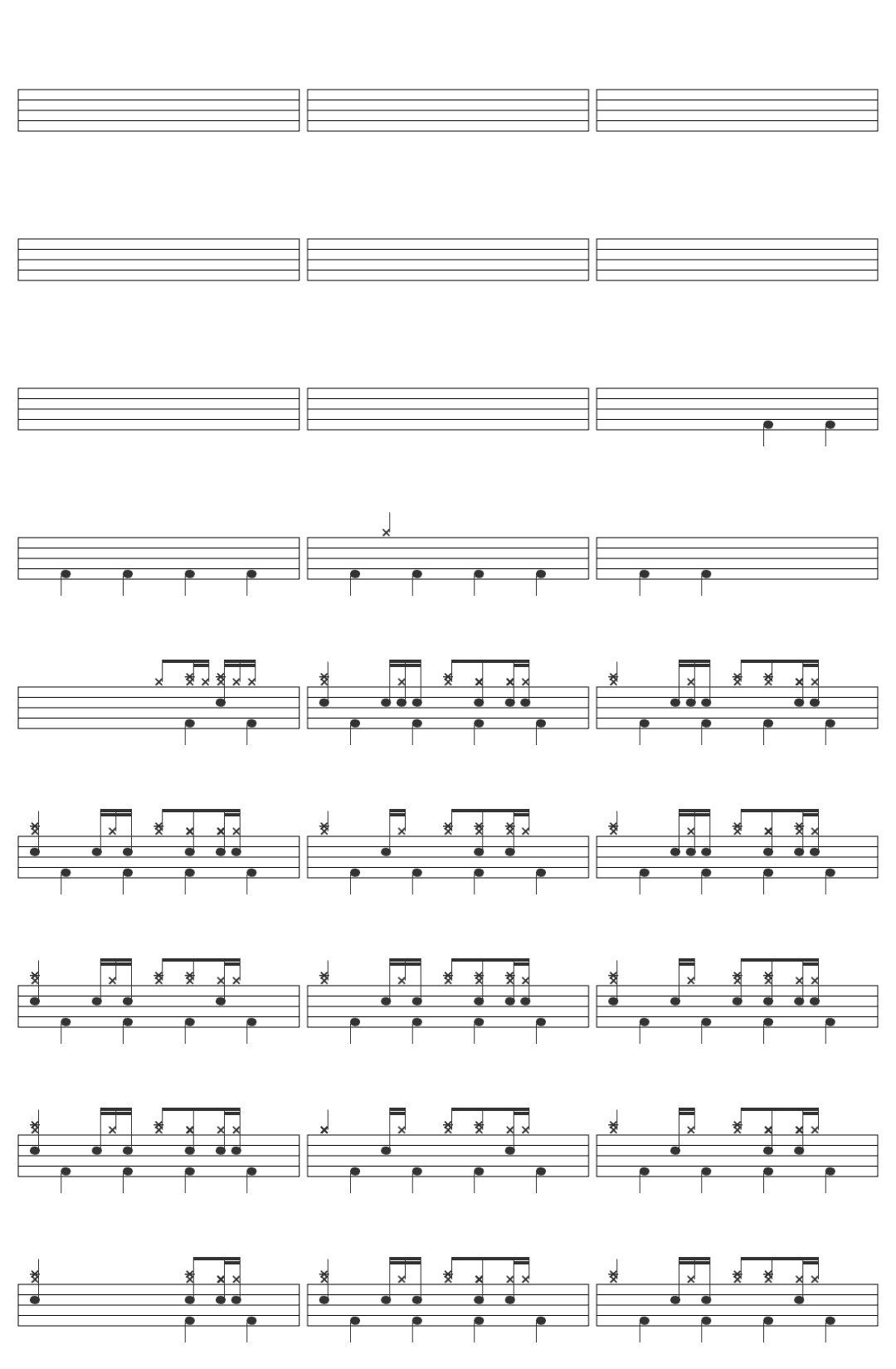 Ed Sheeran Sapphire drum sheet