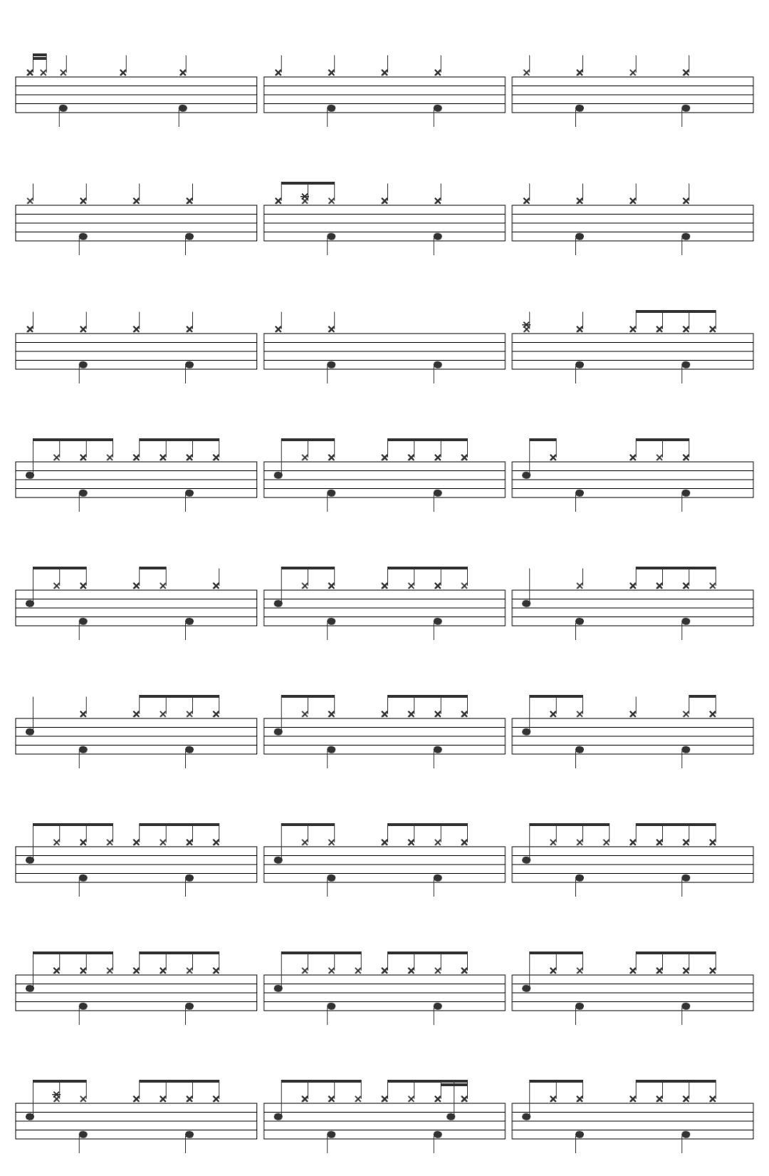 Simple Minds Alive And Kicking drum sheet