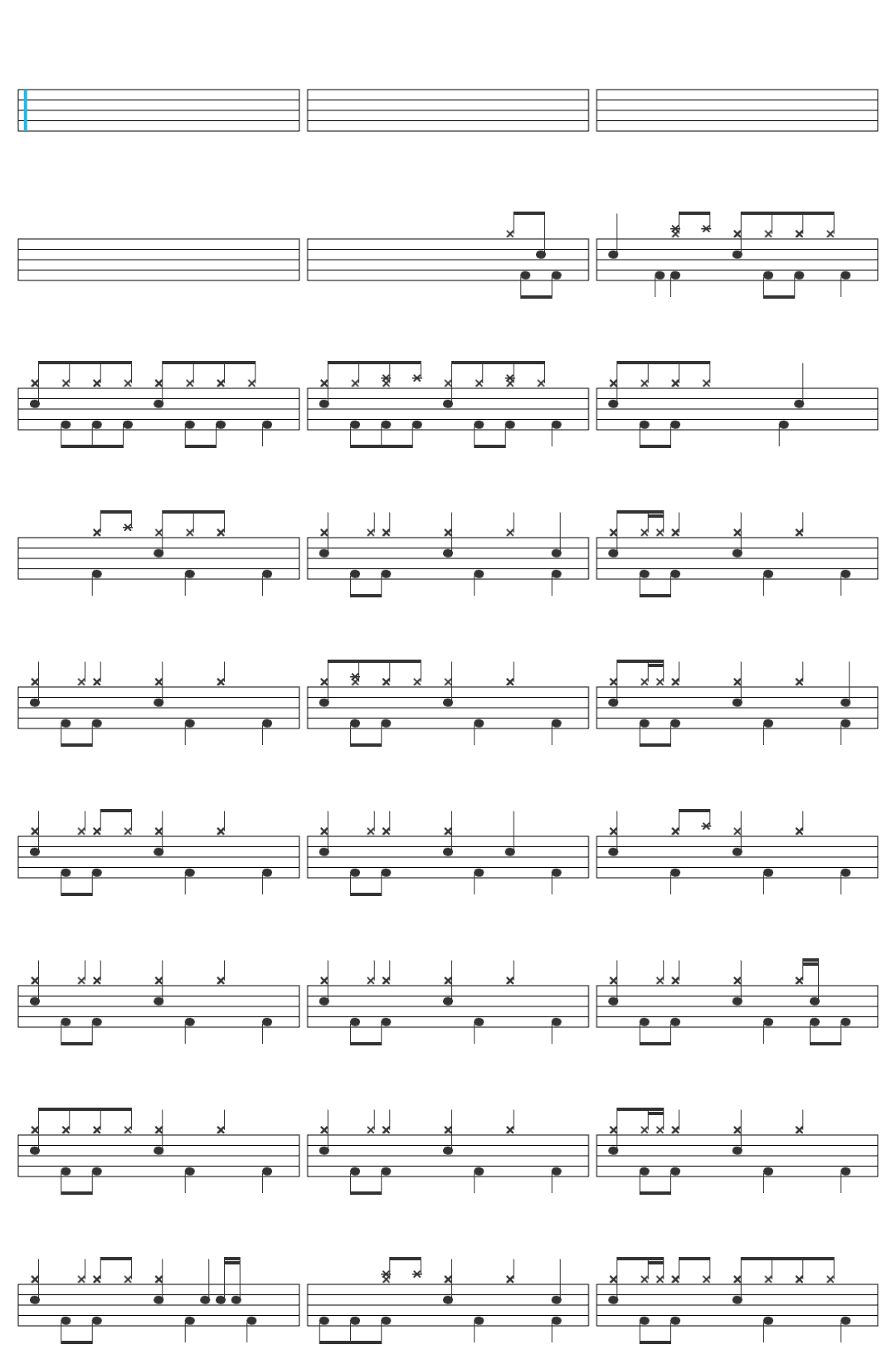 พ็อก บิ๊กอายส์ สวยจนล้น-v8756 drum sheet