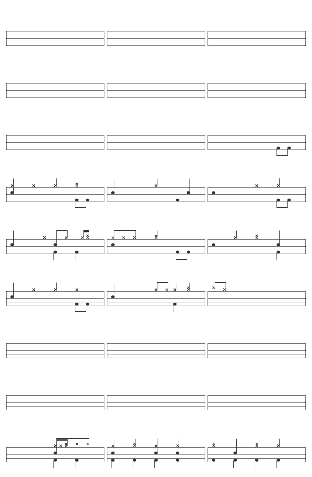 One Direction Drag Me Down-v3 drum sheet