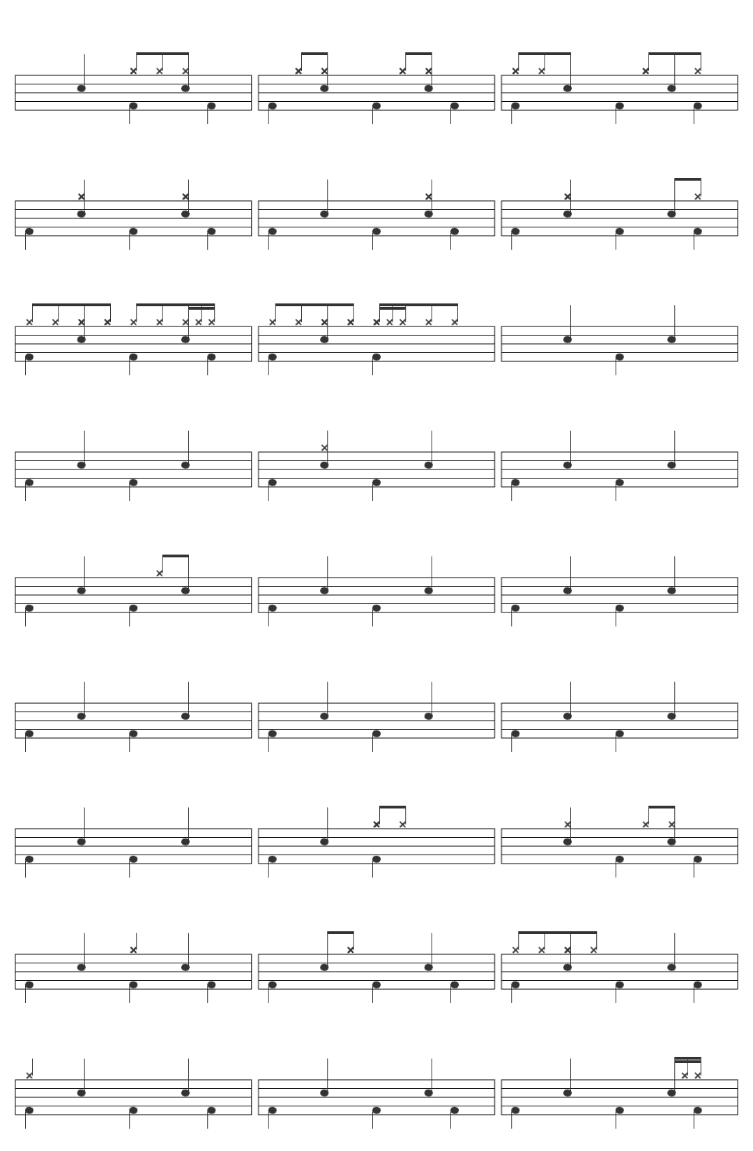 Ella Langley Choosin' Texas-v2 drum sheet