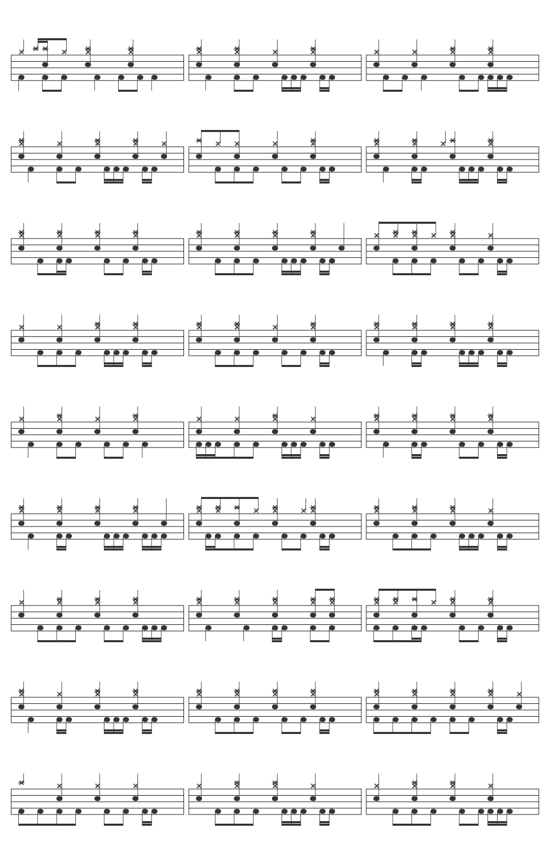 Nicky Youre Part Time Lover drum sheet