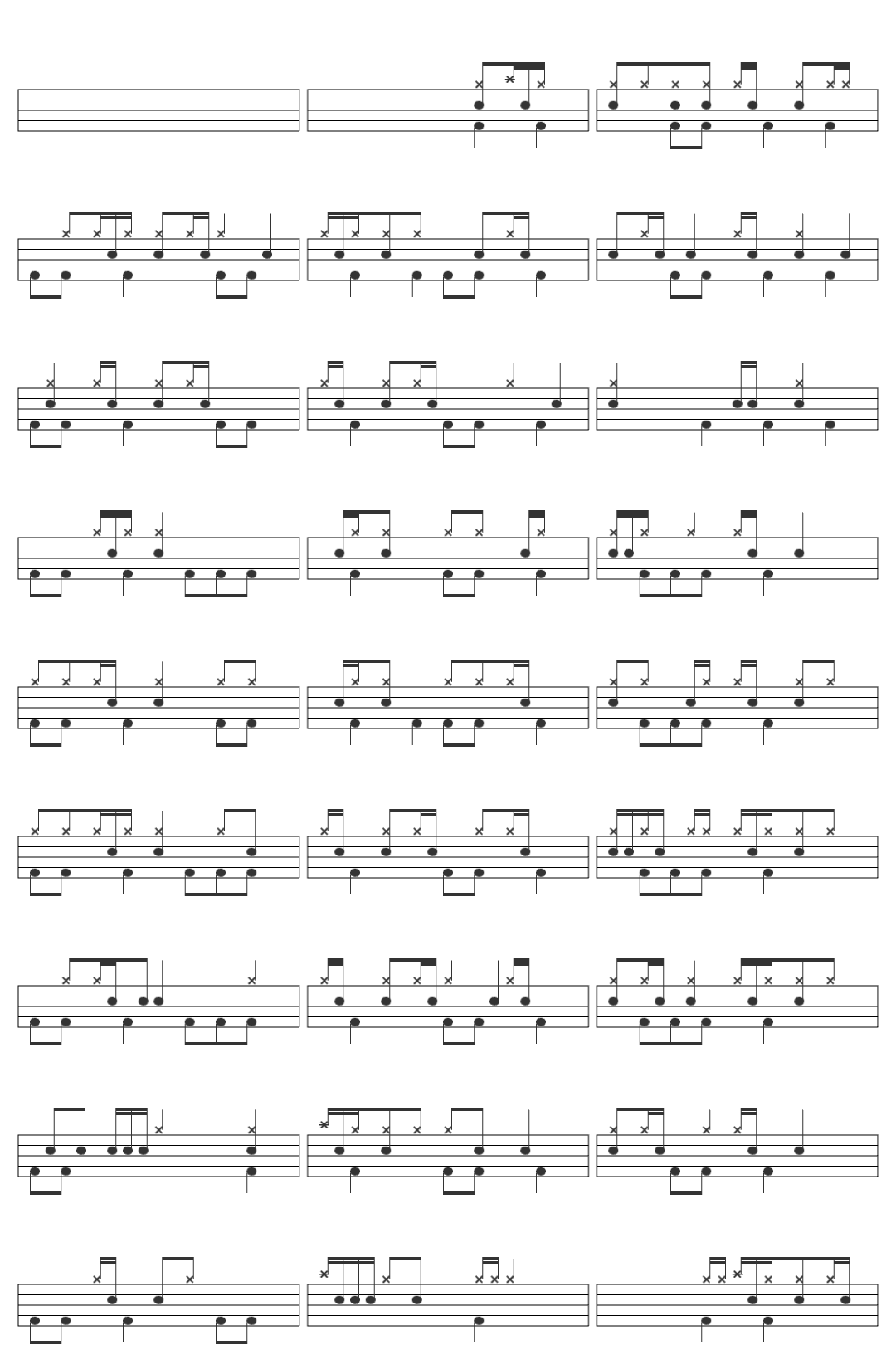 Philippe Brach crystel drum sheet