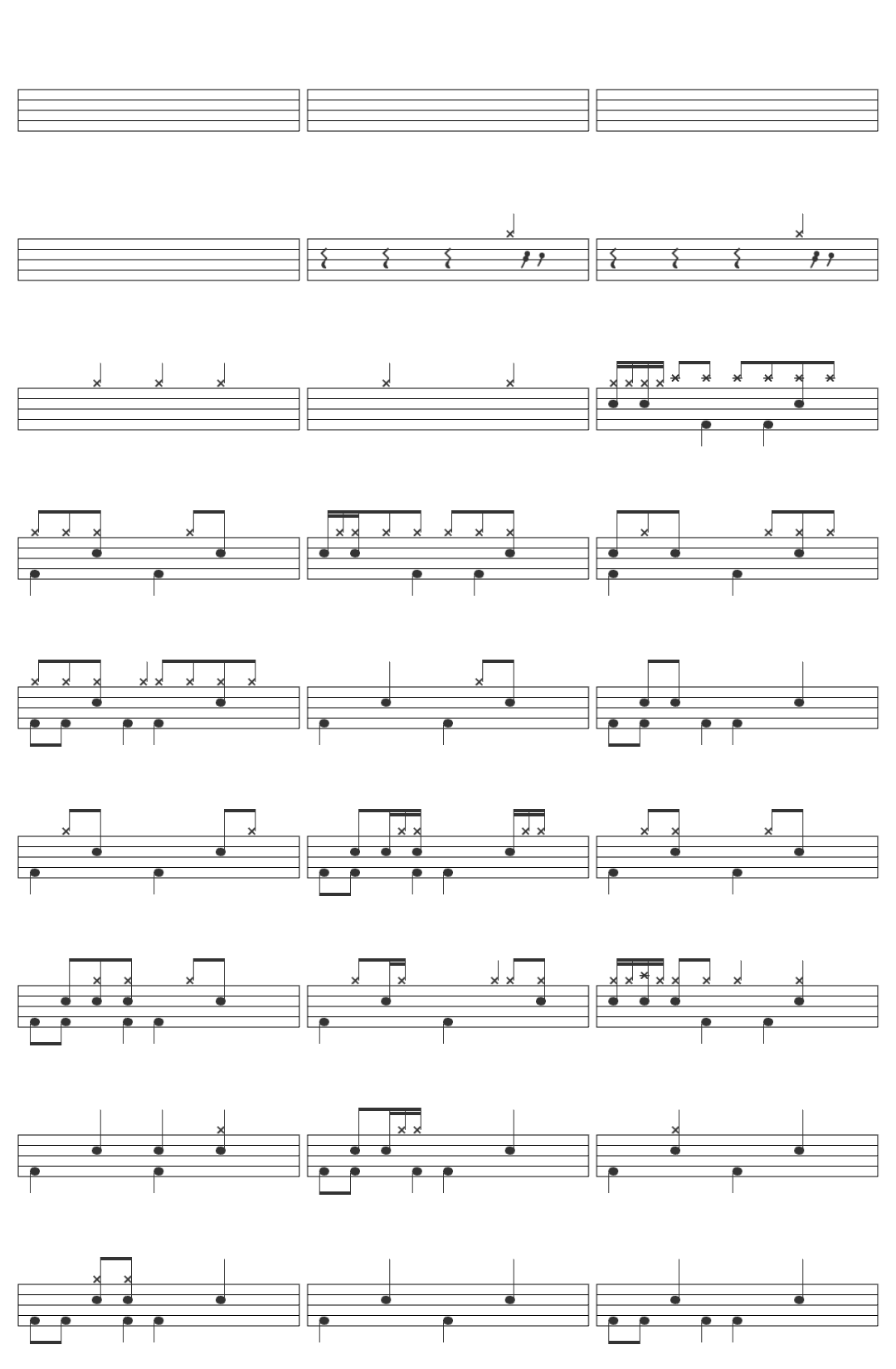 Switchfoot Rise Above It drum sheet