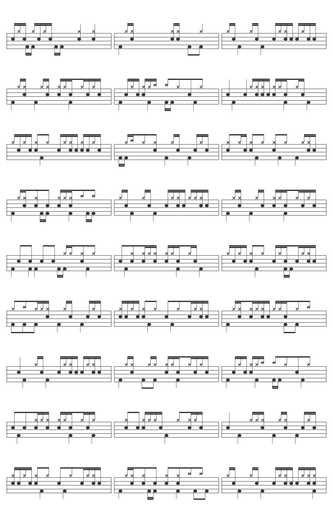 starpowerdrummer the best drum video i have ever-v2 drum sheet