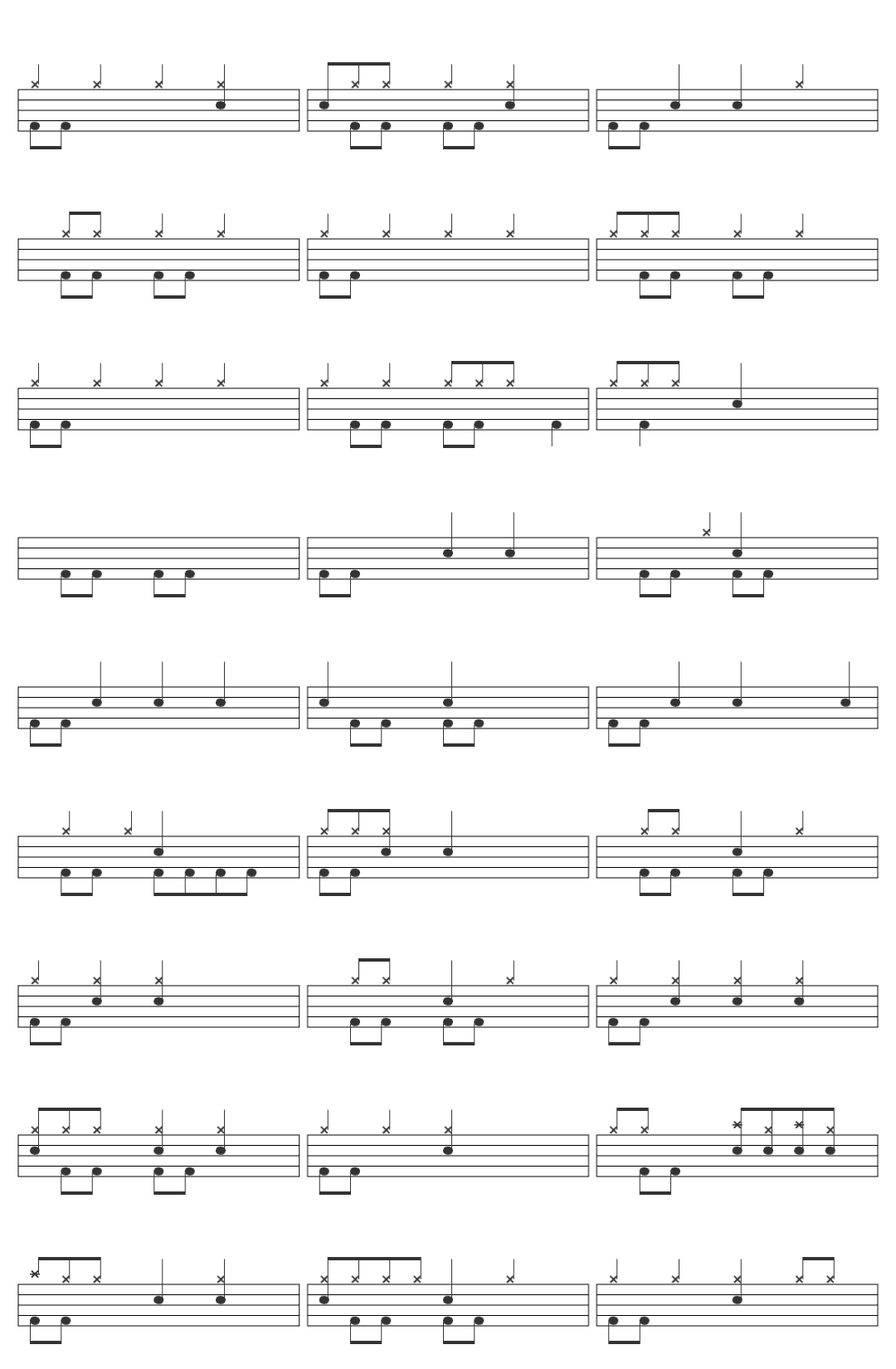 Jean Luc Ponty Rhythms Of Hope drum sheet