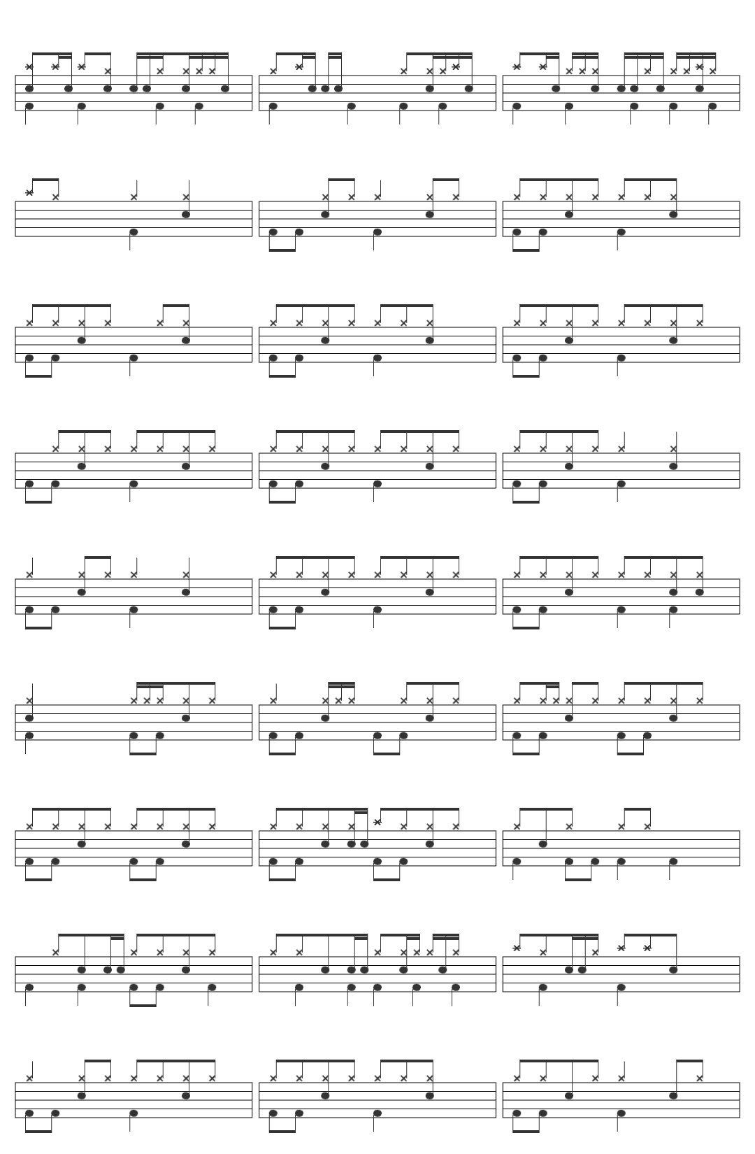 Kelly Clarkson Behind These Hazel Eyes drum sheet