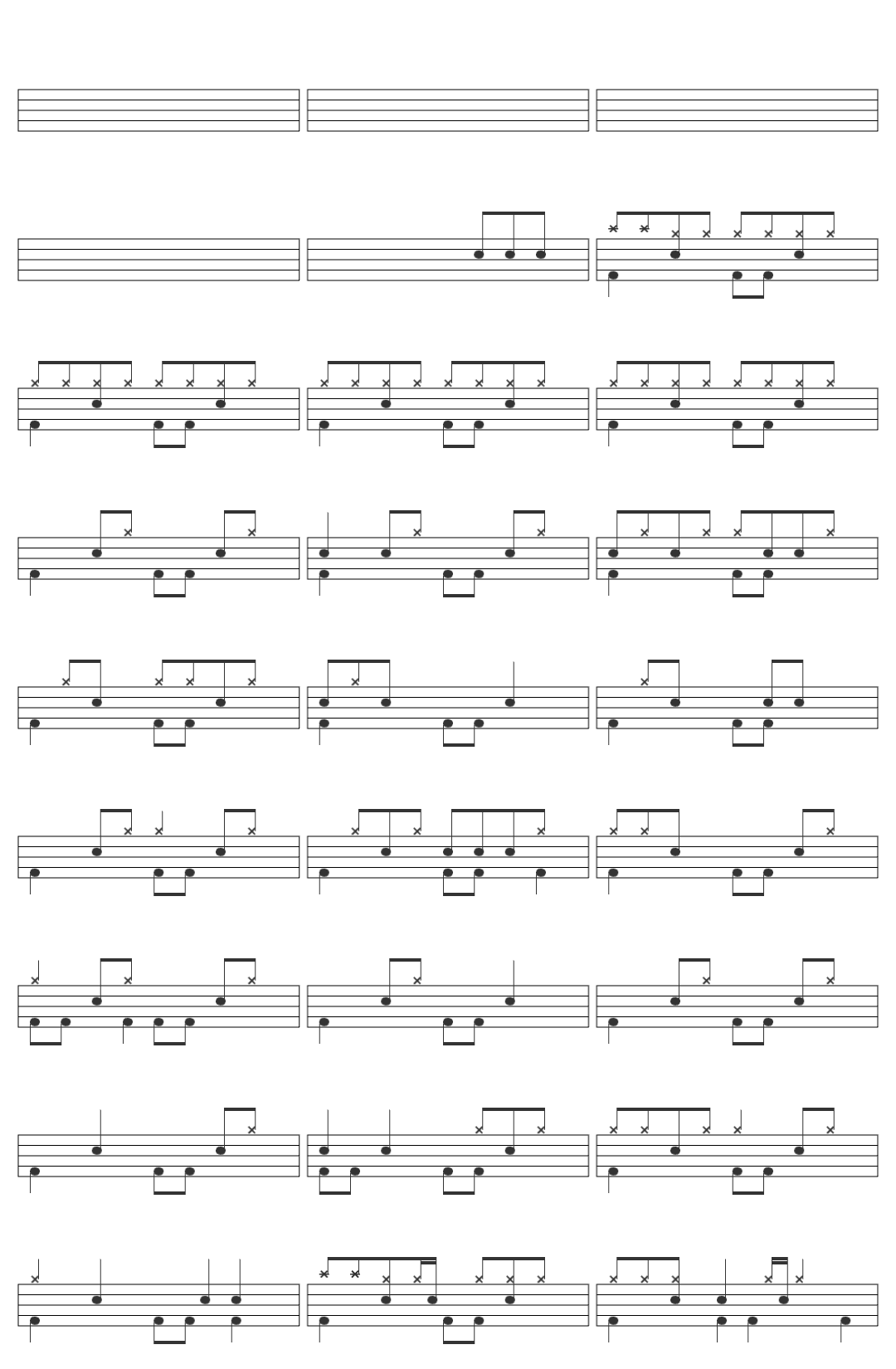 Wir sind Helden Denkmal drum sheet