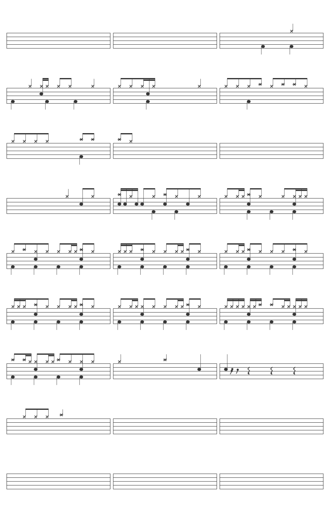 EM XINH  AAA-v2 drum sheet