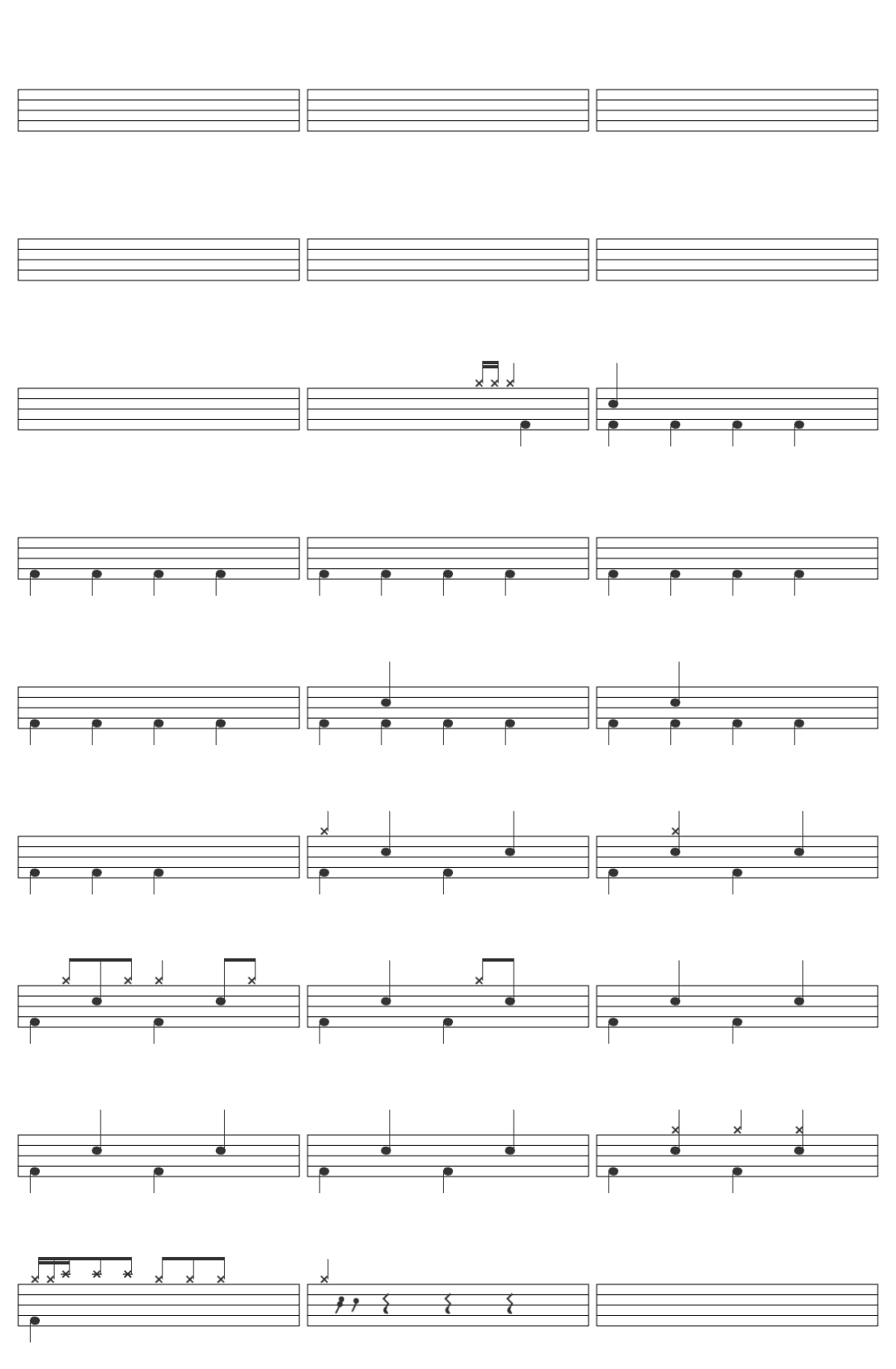 KPop Demon Hunters Cast Golden - KPop Demon Hunters | Drum Sheet For.Beginner drum sheet