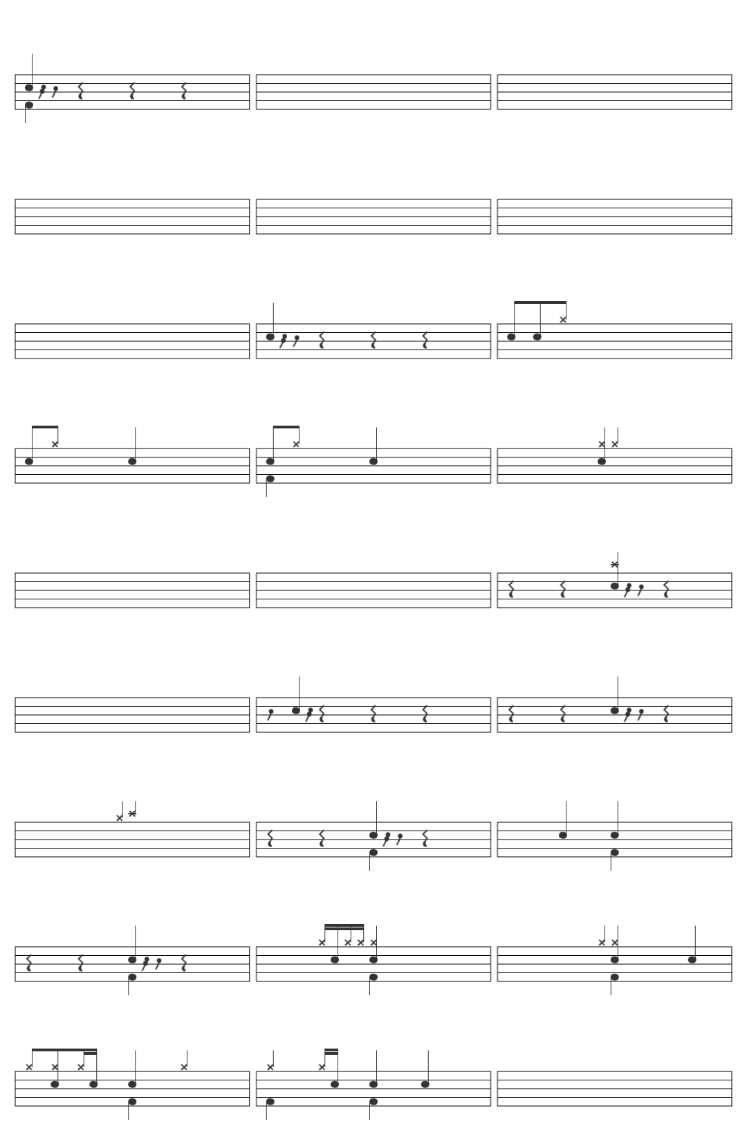 Panic! At the disco Highopes drum sheet drum sheet
