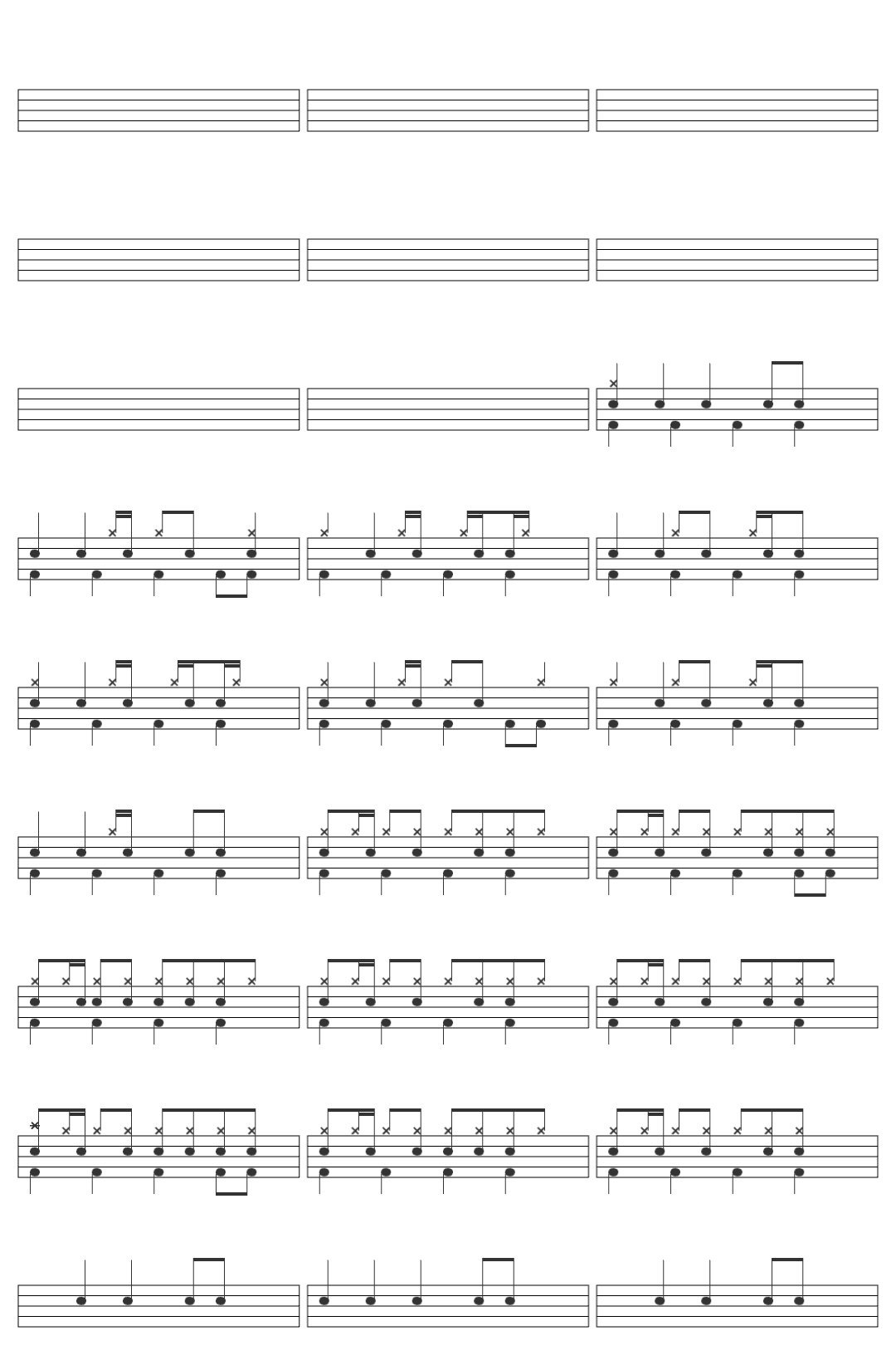 ATLXS PASSO BEM SOLTO Slowed-v2 drum sheet