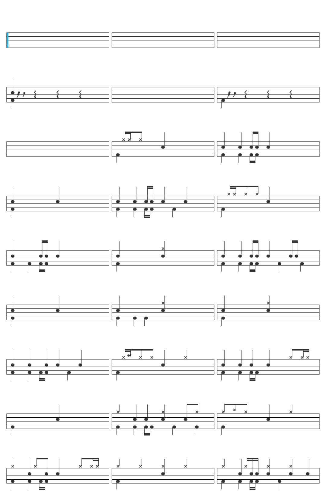 MAN WITH A MISSION Against the Kings and Gods drum sheet