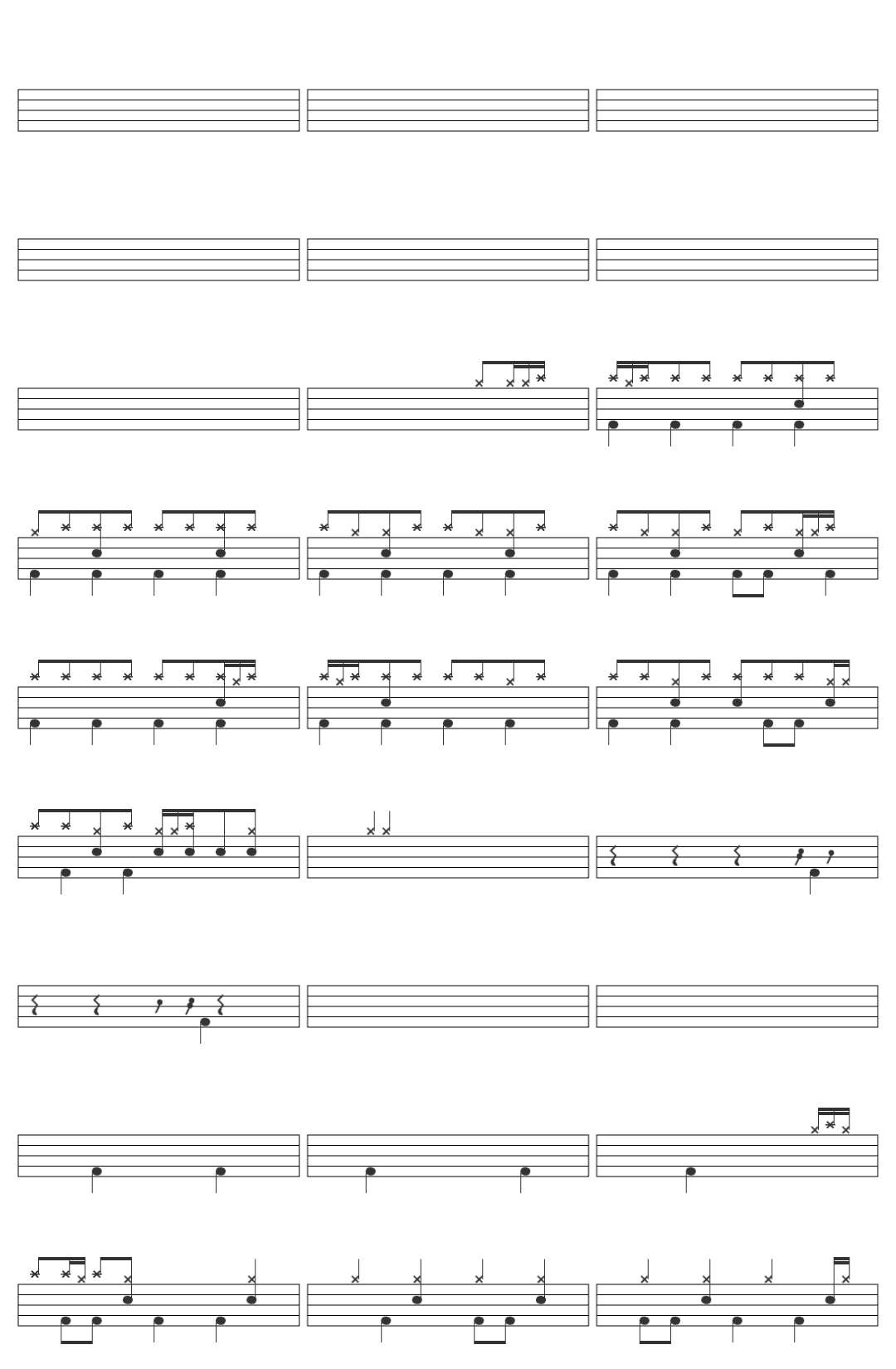 MAN WITH A MISSION Kizuna no Kiseki-v2 drum sheet