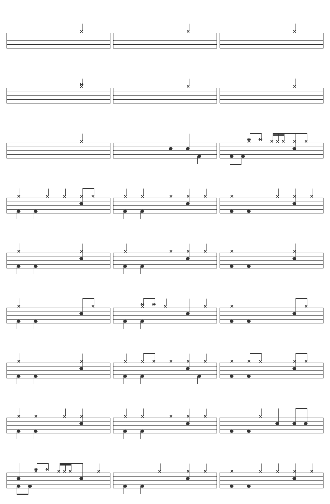 Fito Paez Al Lado Del Camino drum sheet