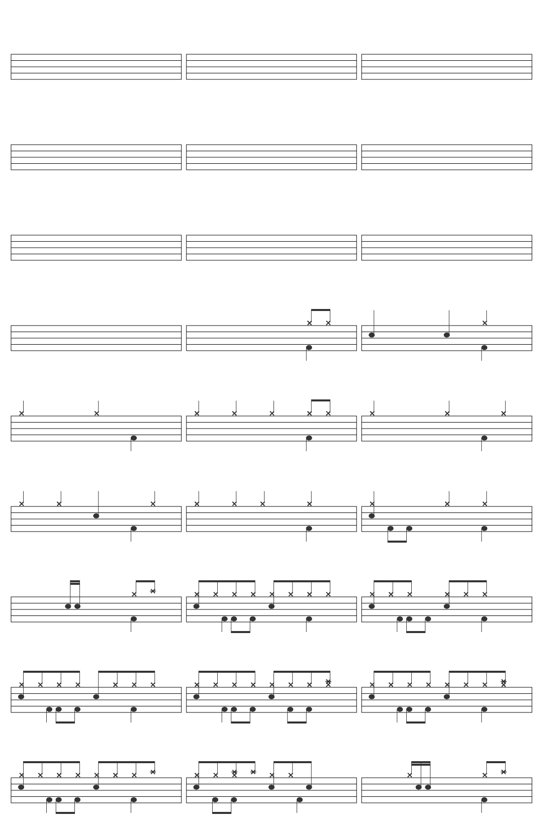 Pappo Juntos a la Par drum sheet Pappo Juntos a la Par drum sheet