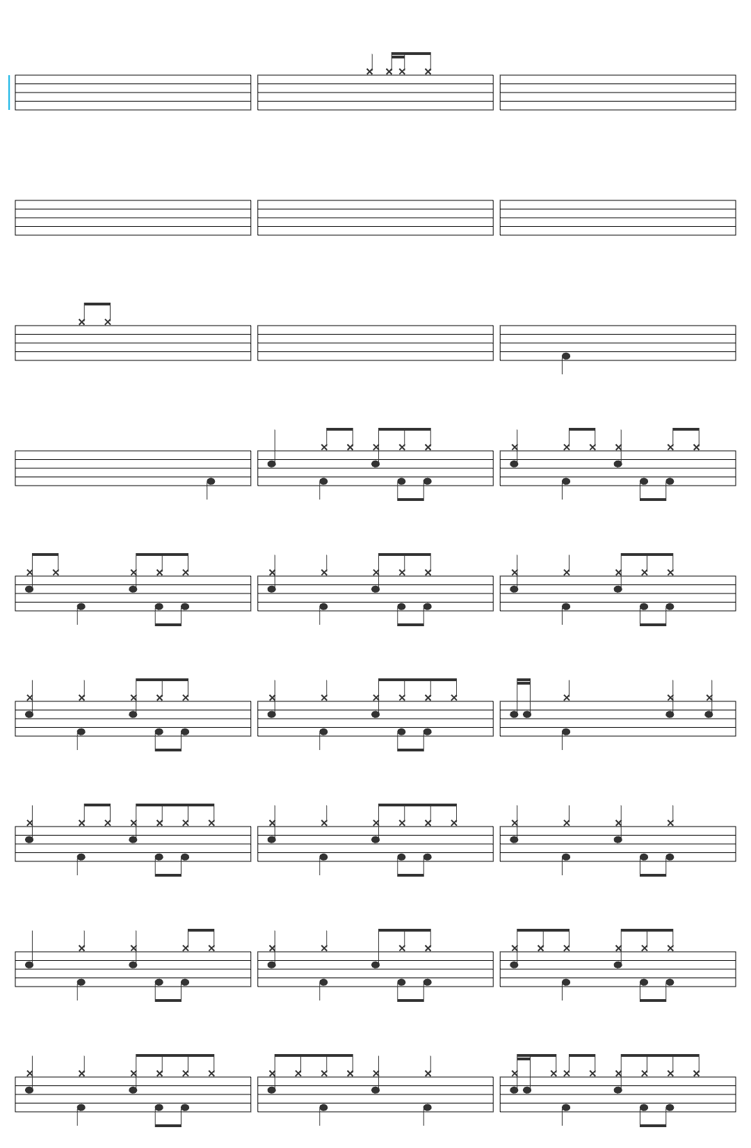 Eros Ramazzotti Otra Como Tú  drum sheet