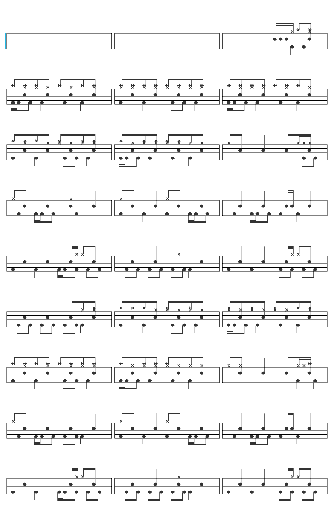 Good Kid Good Kid - Down With The King (Official Audio) drum sheet