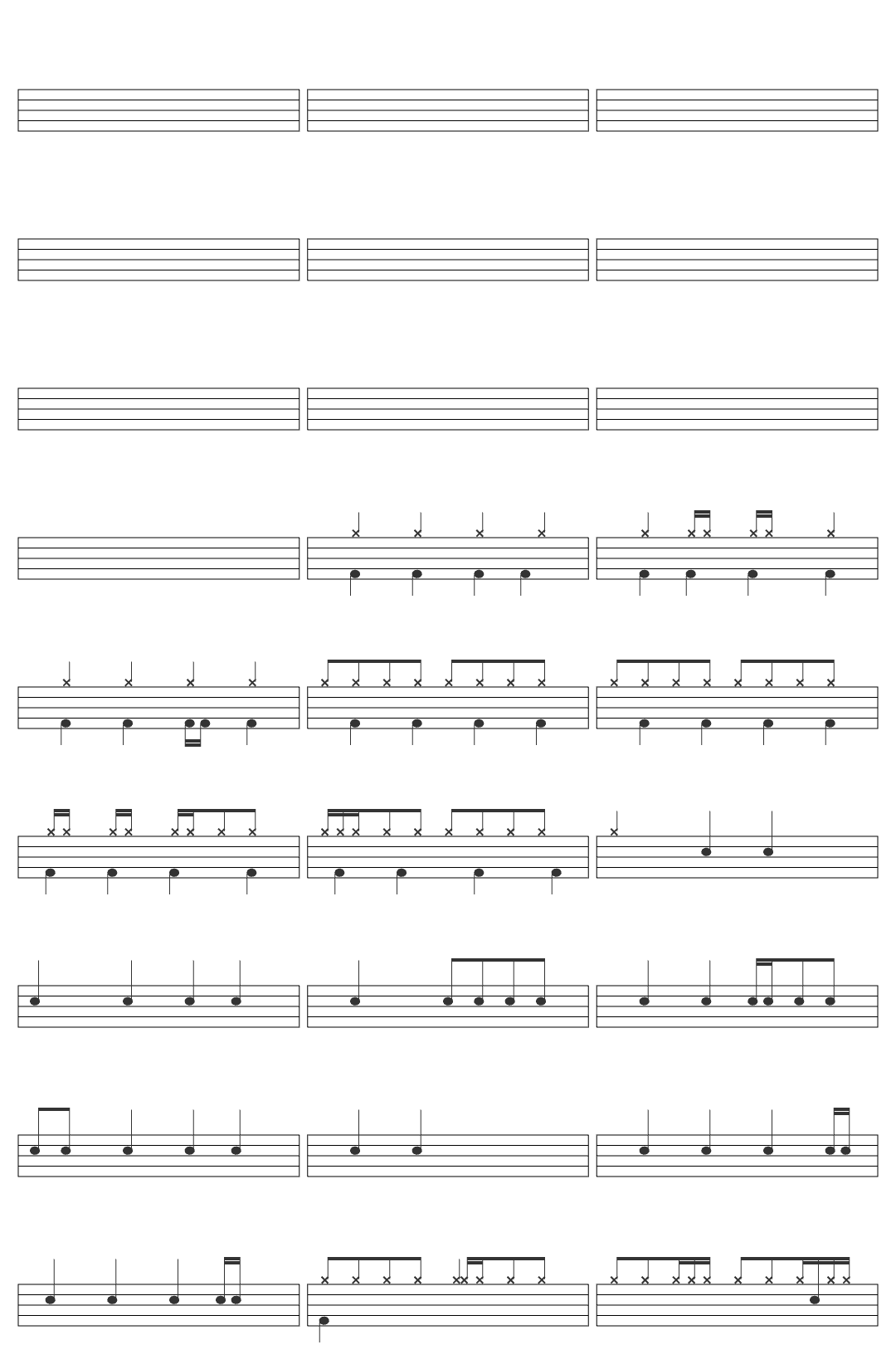 Frédéric Chopin Douze Etudes, Op. 25: No. 9 in G-Flat Major  drum sheet