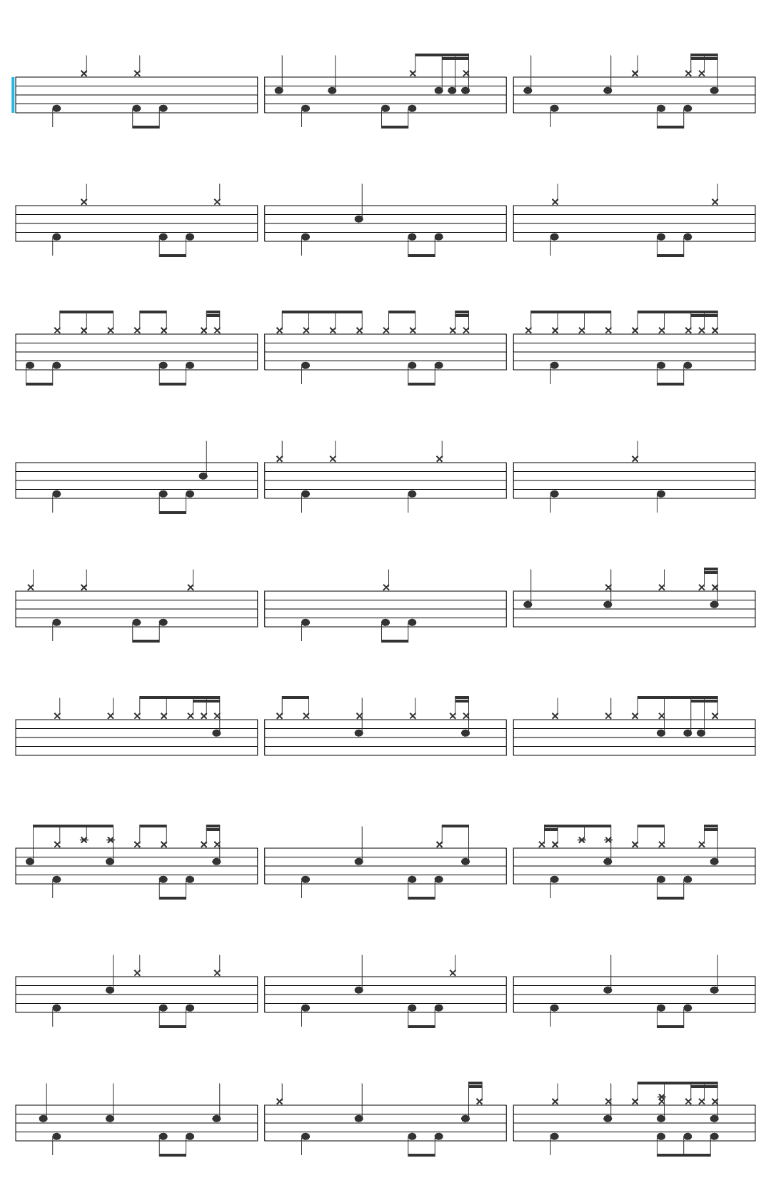 Ari Pulkkinen Angry Birds Theme drum sheet