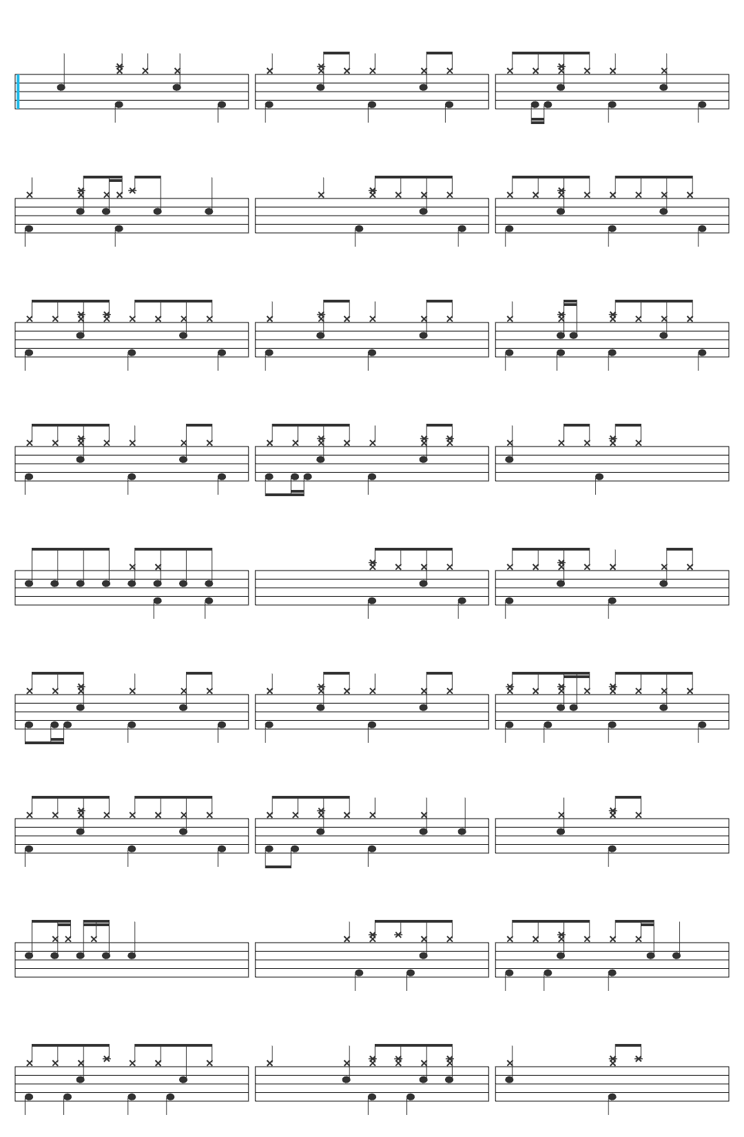 Hikaru No Go Sairyou no Itte drum sheet