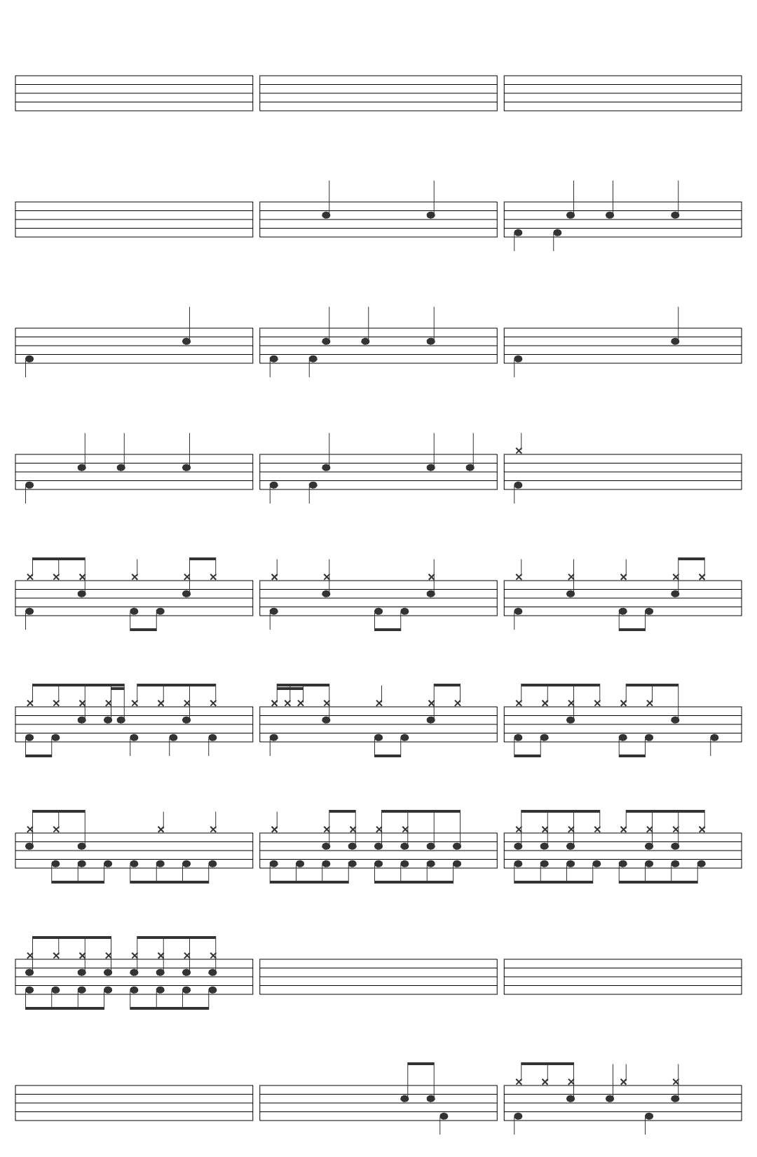 Sportfreunde Stiller applaus, applaus drum sheet