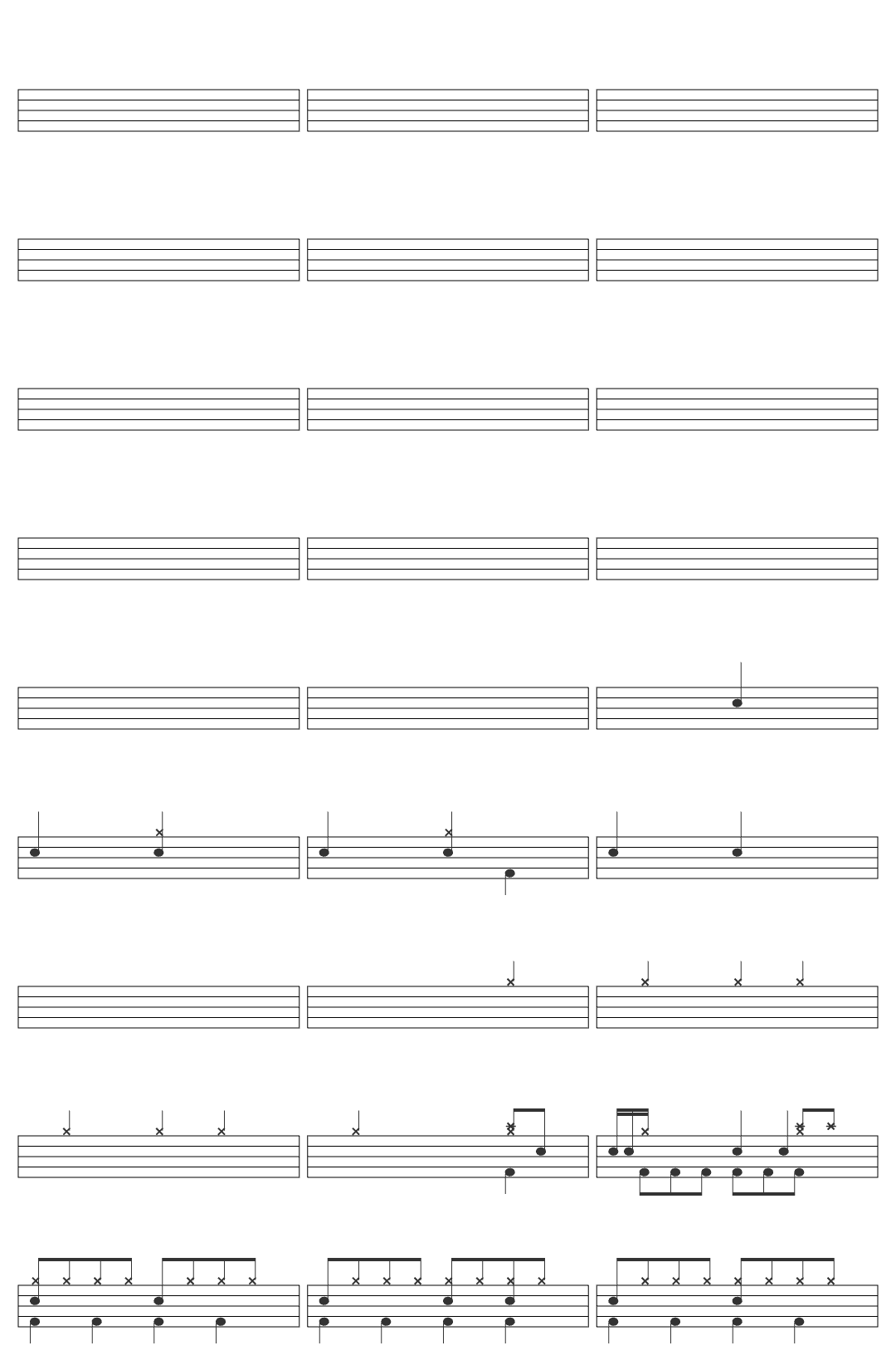 Kiki Gyan Disco Dancer drum sheet