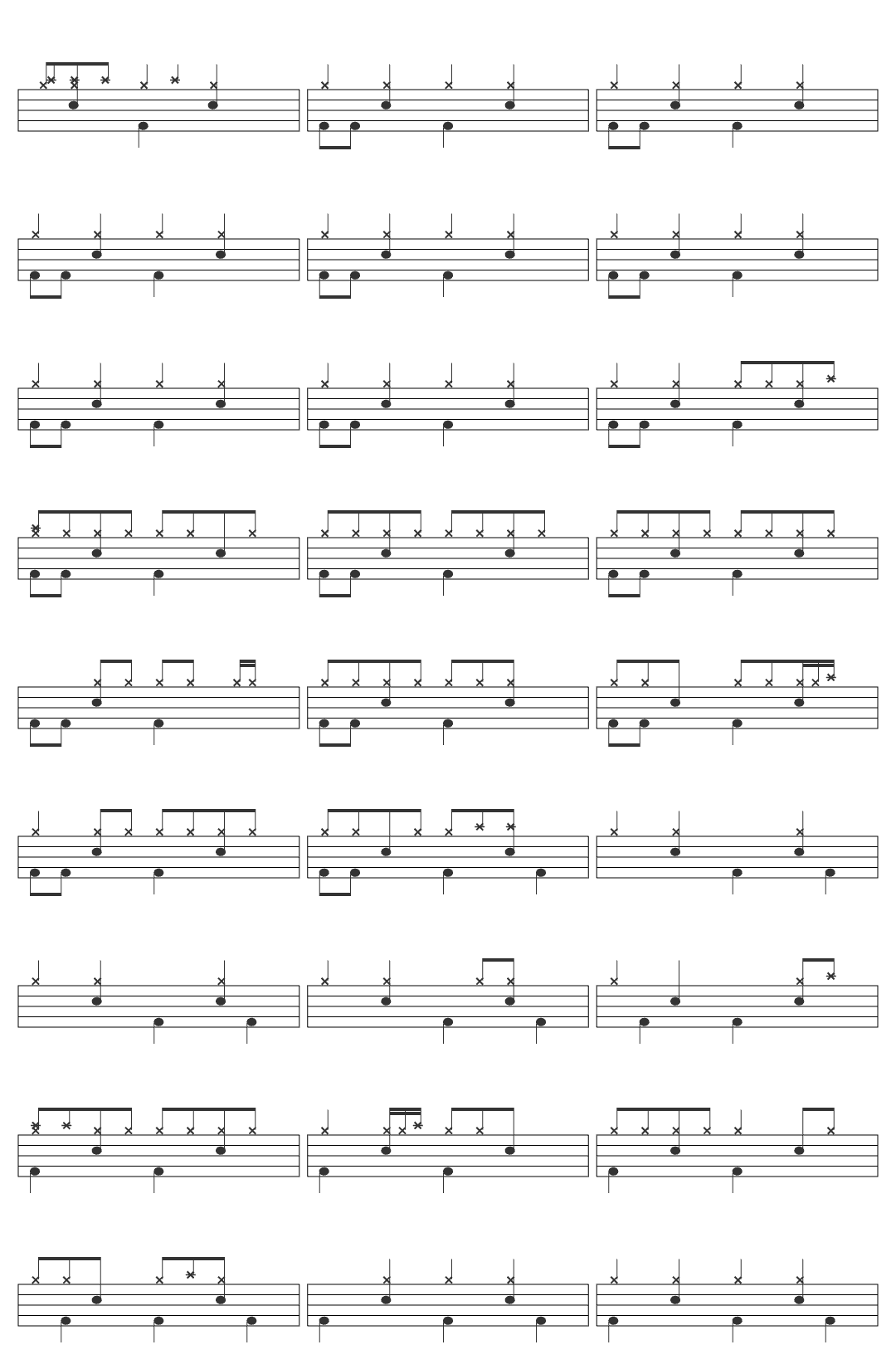 El Canto del Loco Una foto en blanco y negro drum sheet