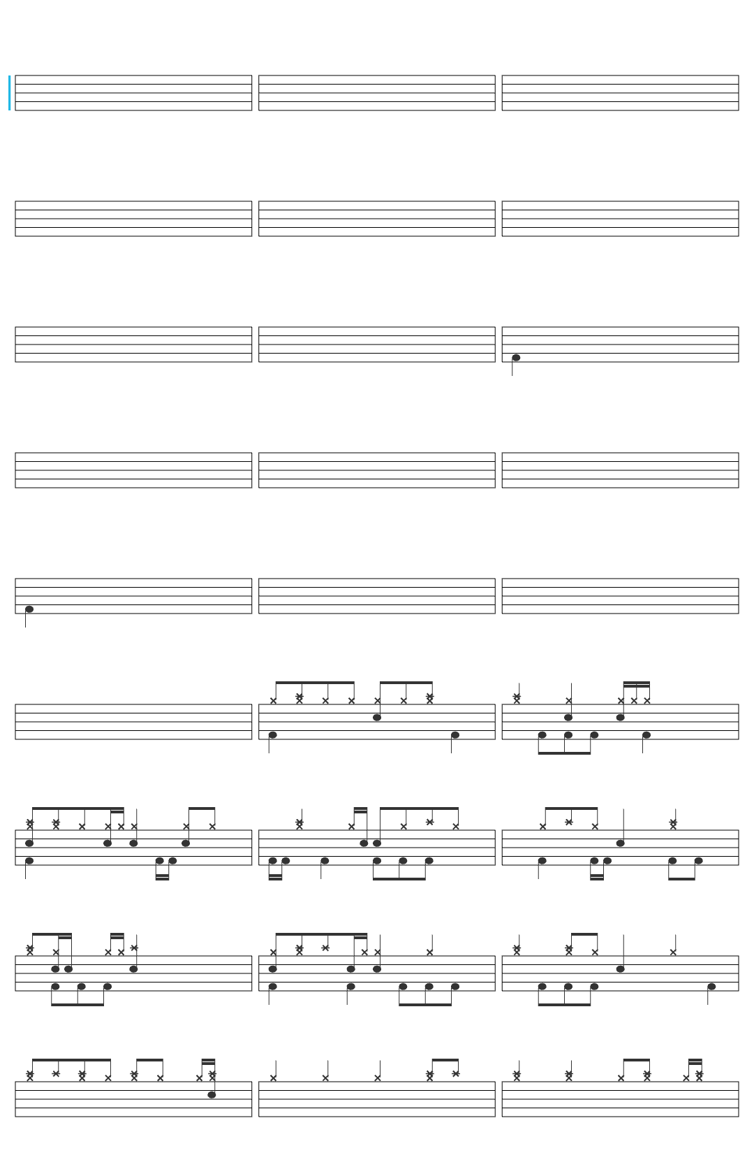 Polyphia Polyphia | G.O.A.T. (Official Music Video)-v3 drum sheet