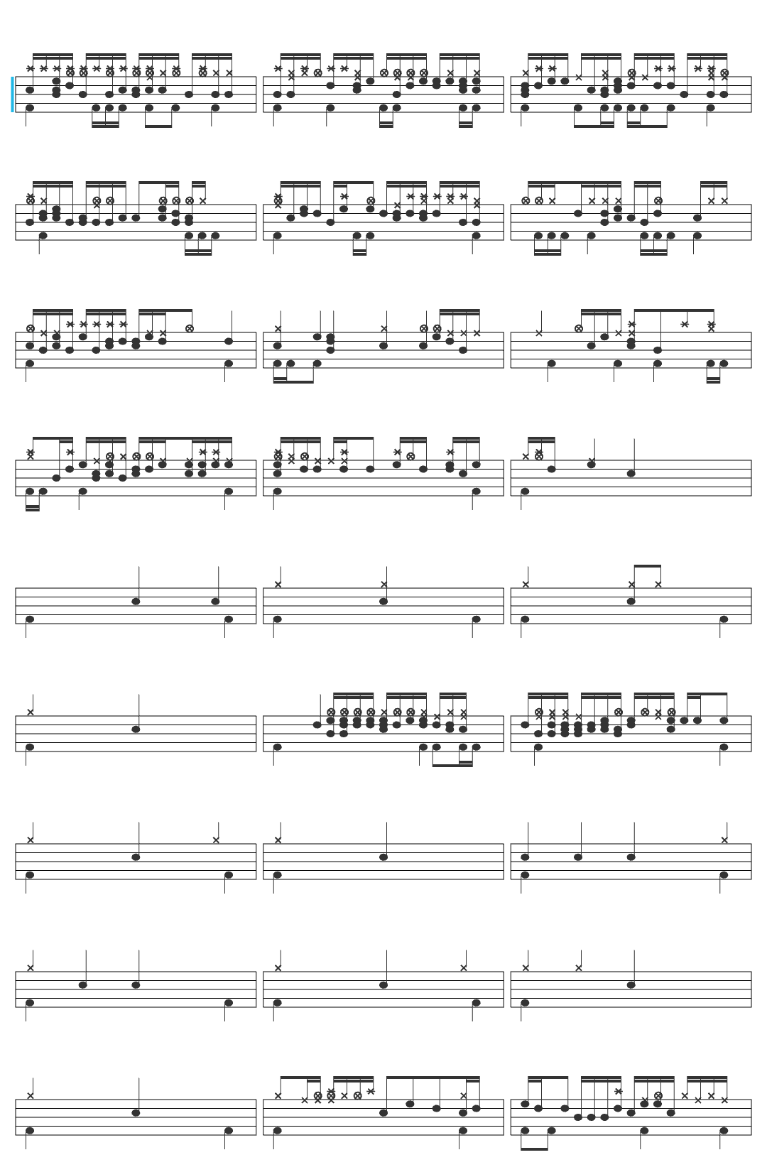 Imagine Dragons Believer (Official Music Video)-v2 drum sheet