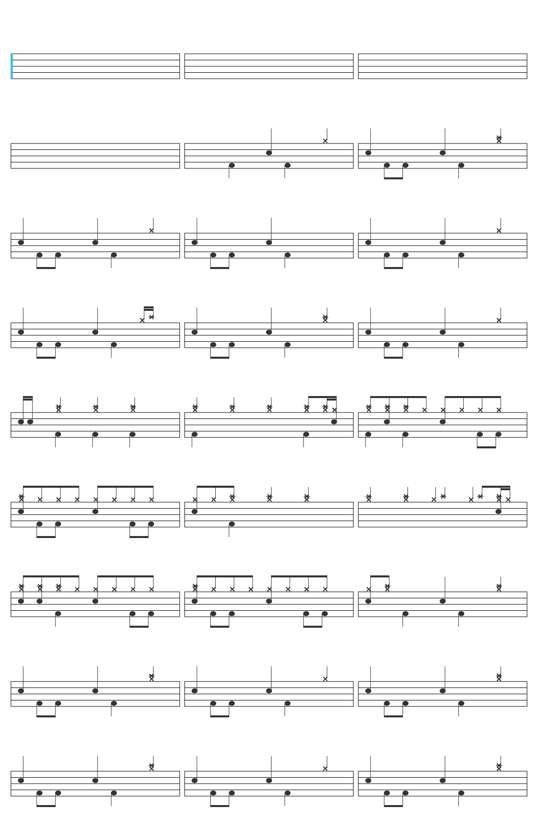 The Beatles In My Life - Remastered 2009 drum sheet