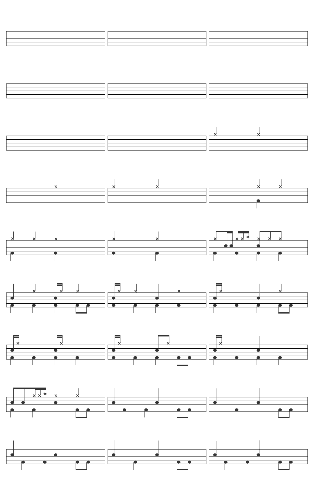 Foo Fighters Foo Fighters - Everlong drum sheet