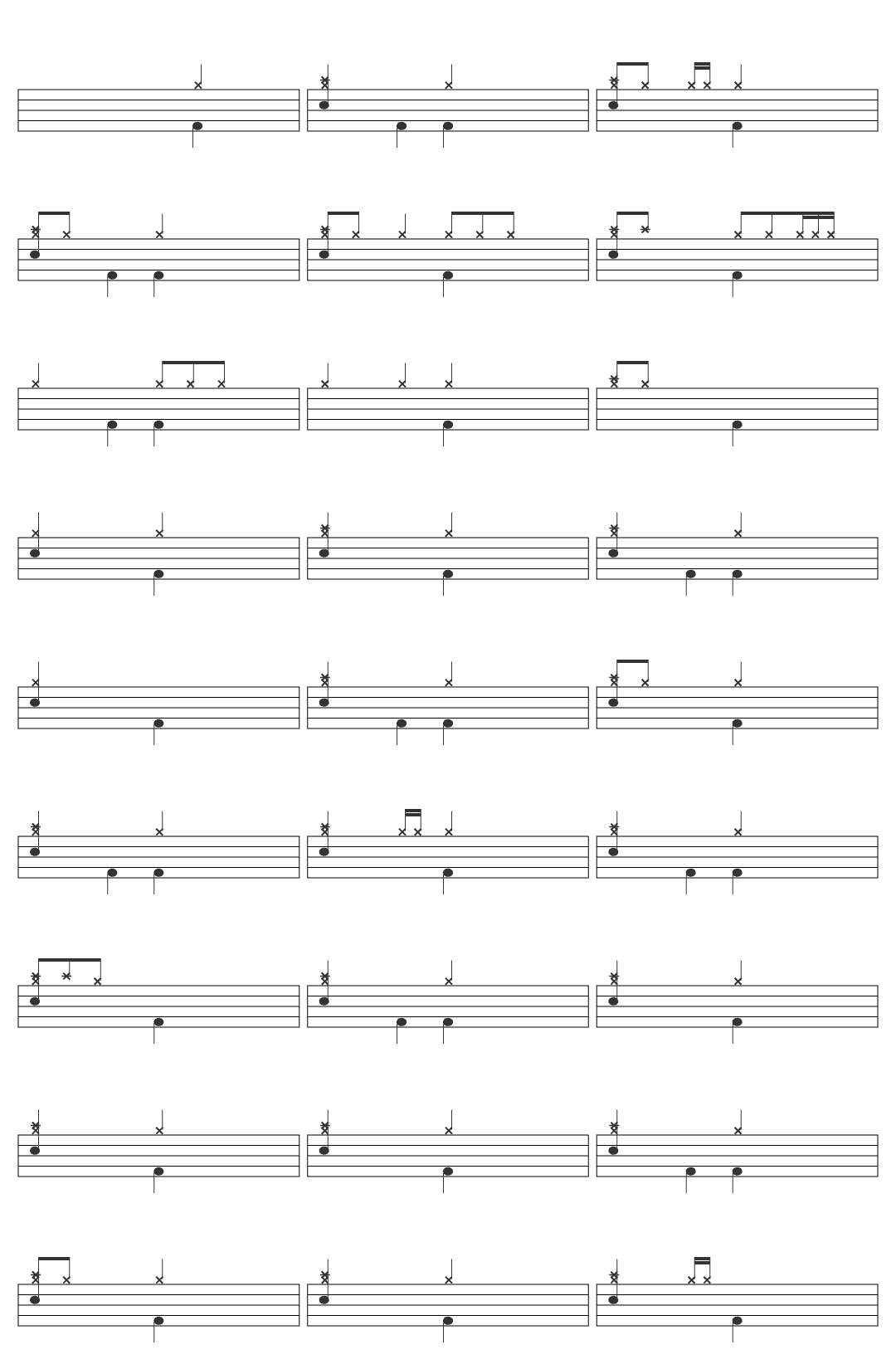 Pe. Zezinho, SCJ Vou Cantar Teu Amor drum sheet