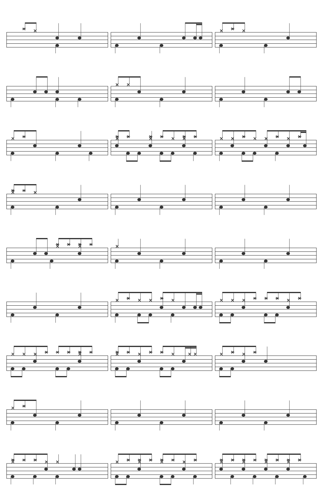 CIV Choices Made drum sheet