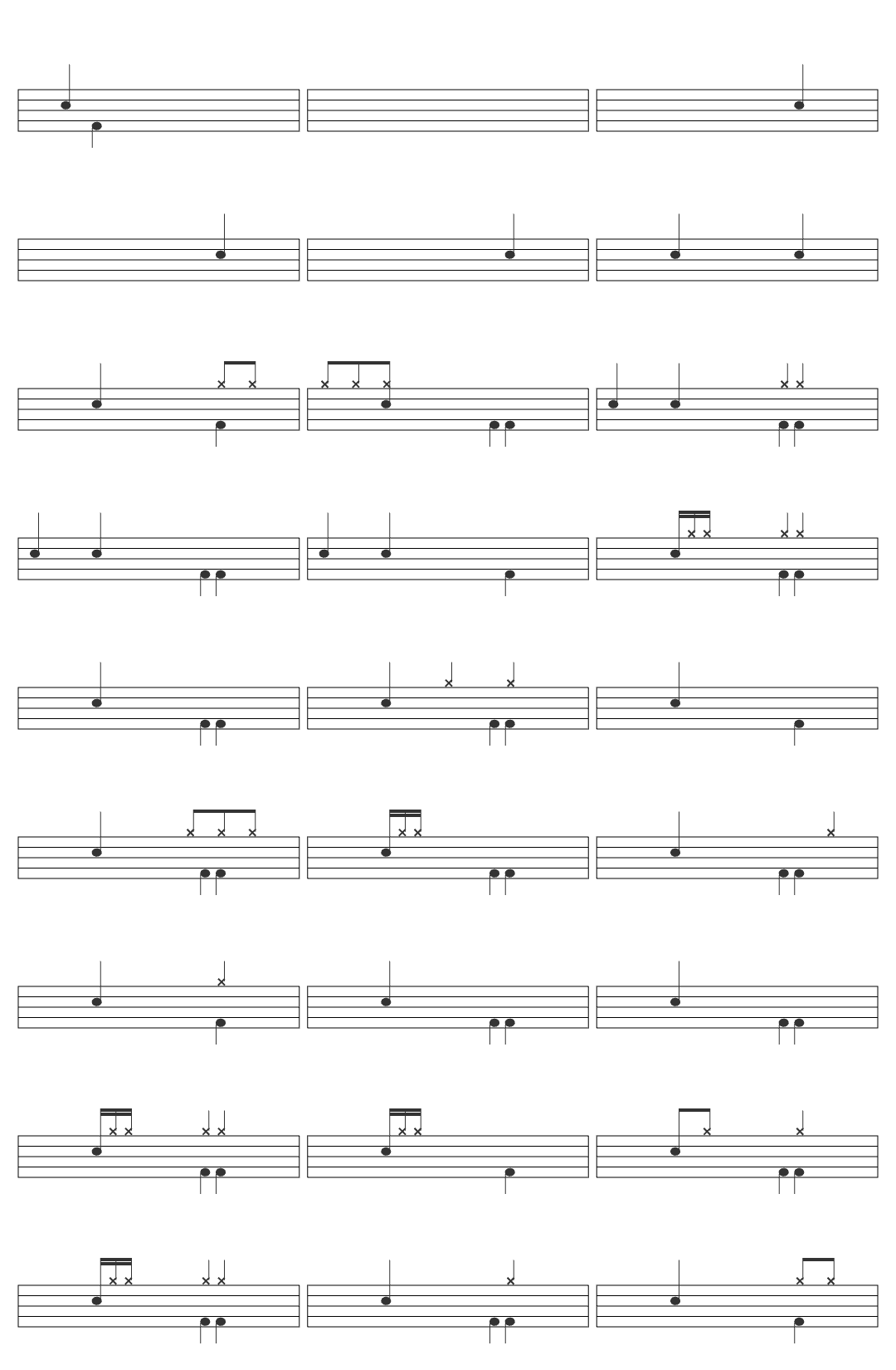 imaginedragons Imagine Dragons - Believer-v10 drum sheet