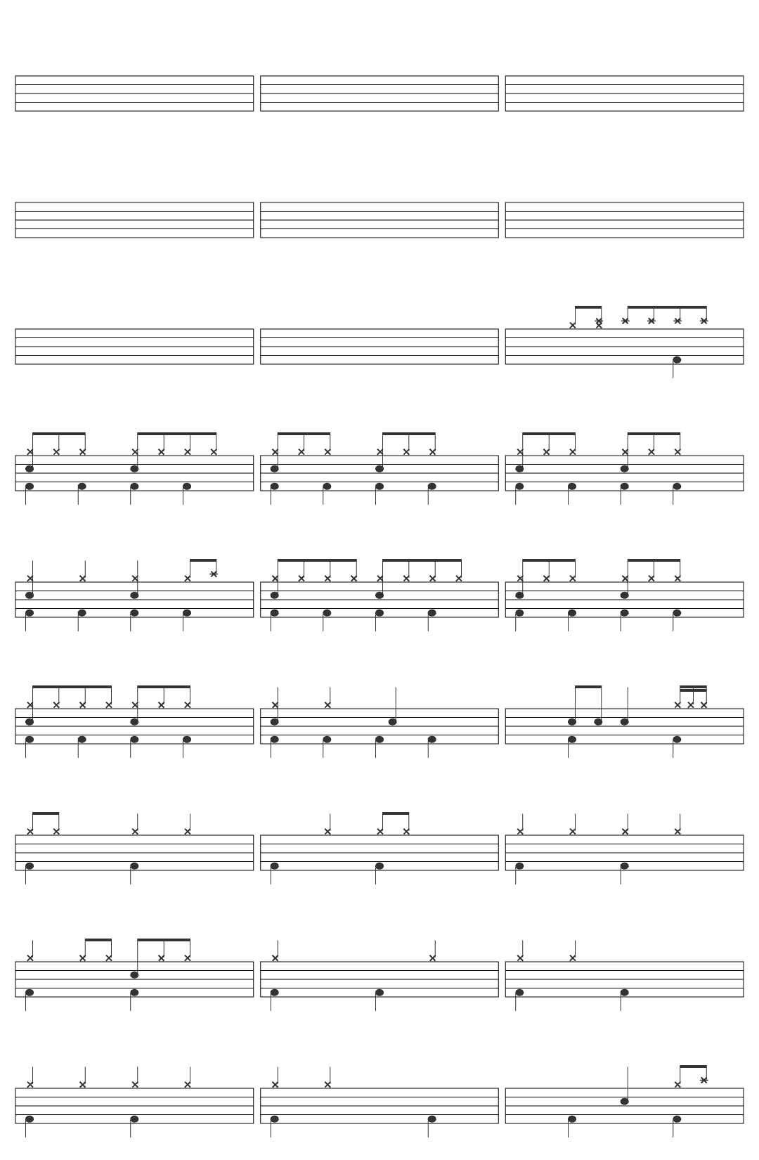 Alvaro Daniel Asas do Espírito drum sheet