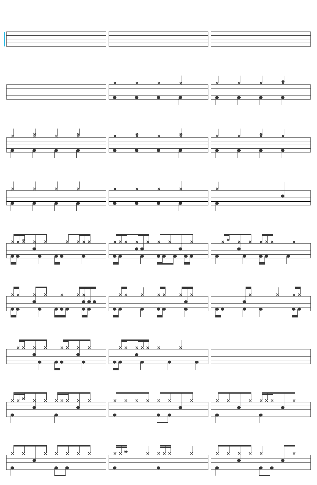 WITKRI MUSIC Anna ASTI x Metallica - Царица (Полноценный  трек 2023) drum sheet