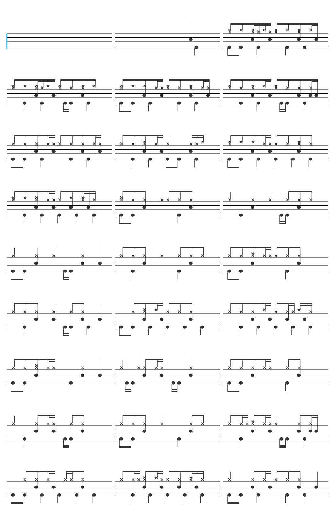 South Arcade South Arcade - 2005 drum sheet