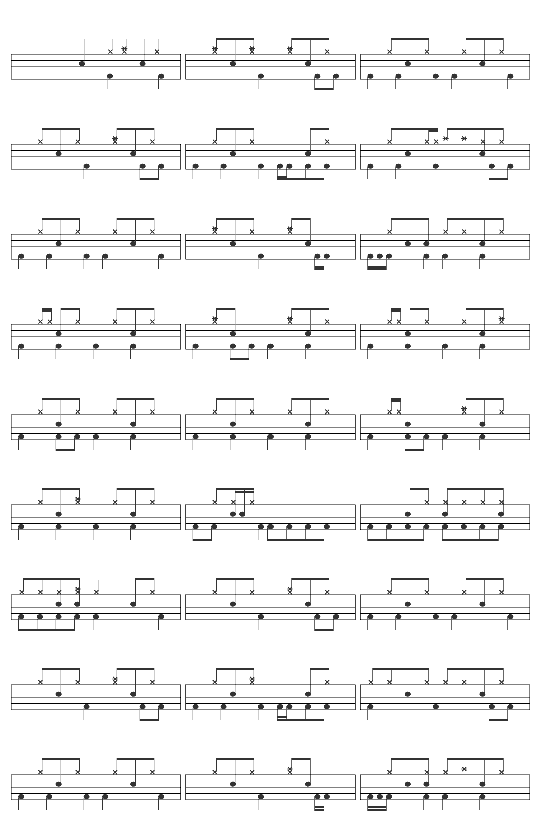 The Fearless Flyers Introducing the Fearless Flyers drum sheet
