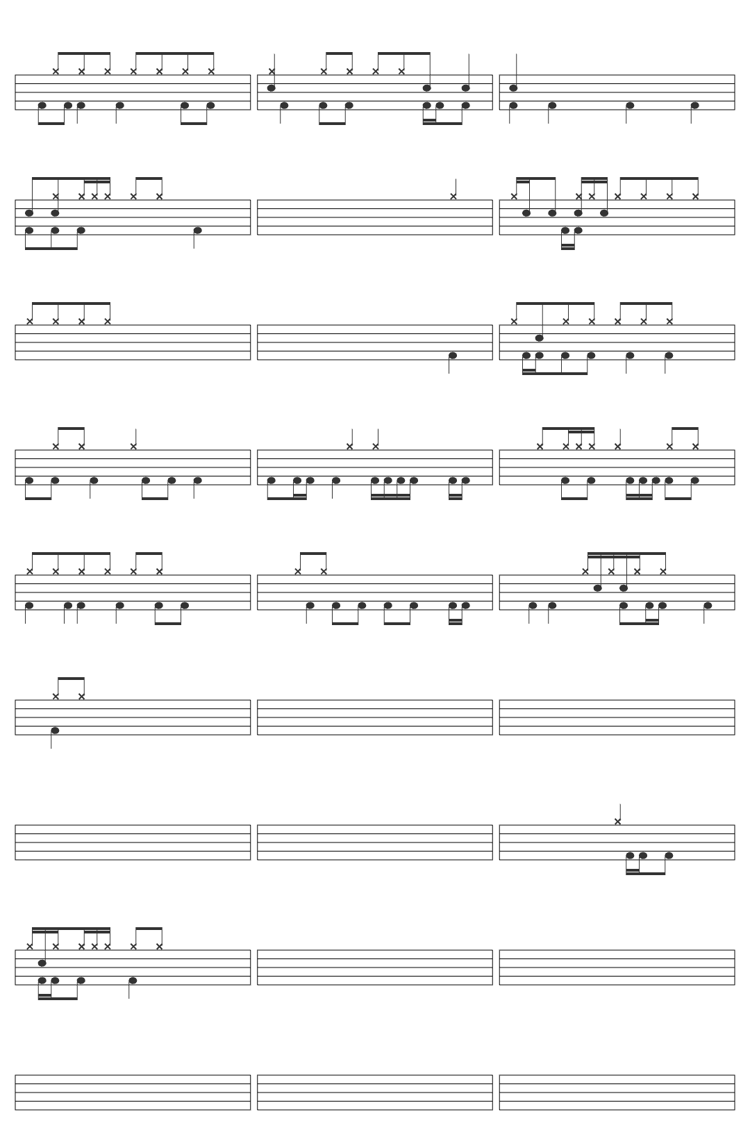 Jack Black Peaches (Remix) - from The Super Mario Bros. Movie drum sheet