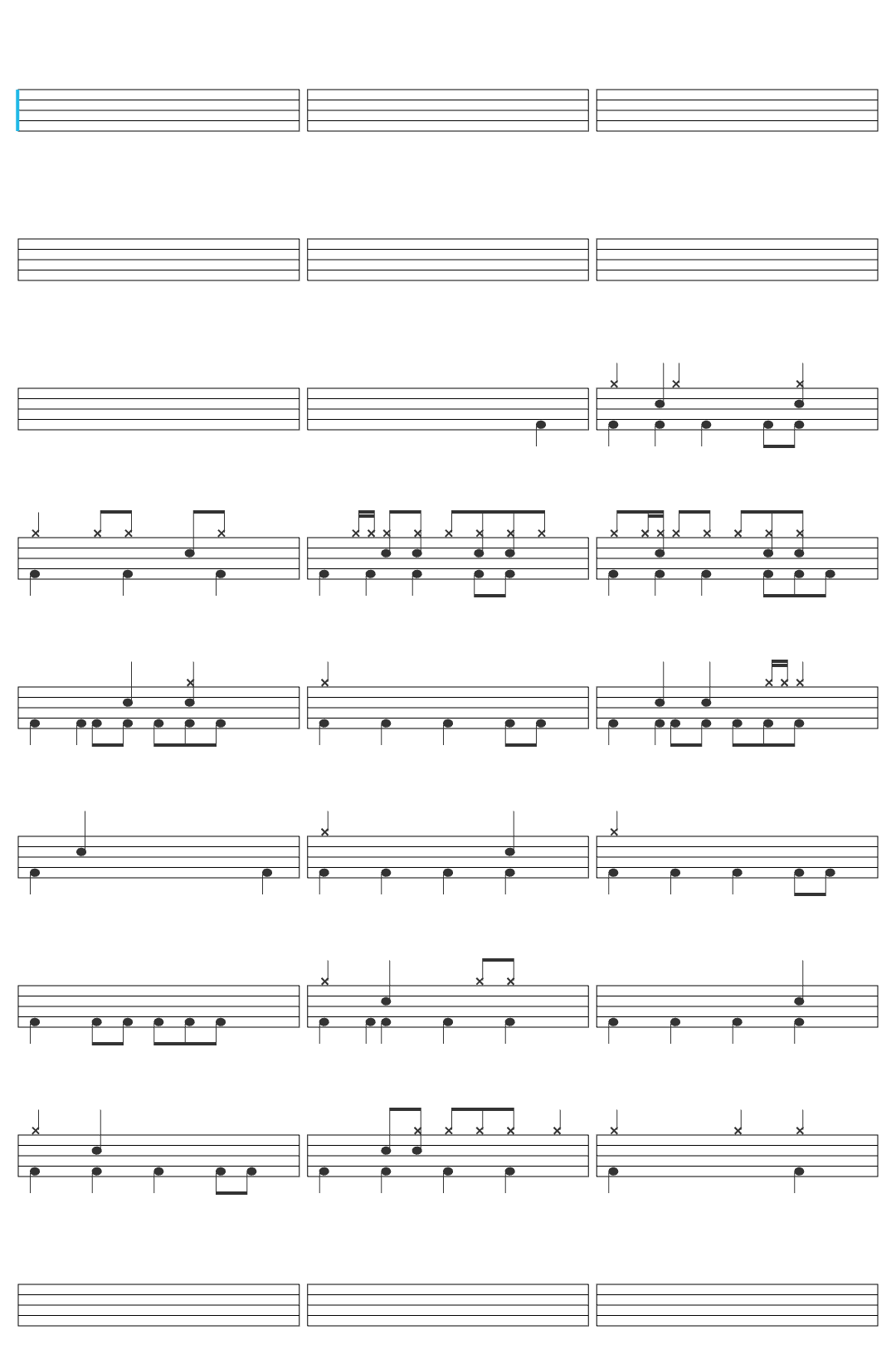 Yewzy Irokz - FUNK UNIVERSO (Super Slowed +Reverb) drum sheet