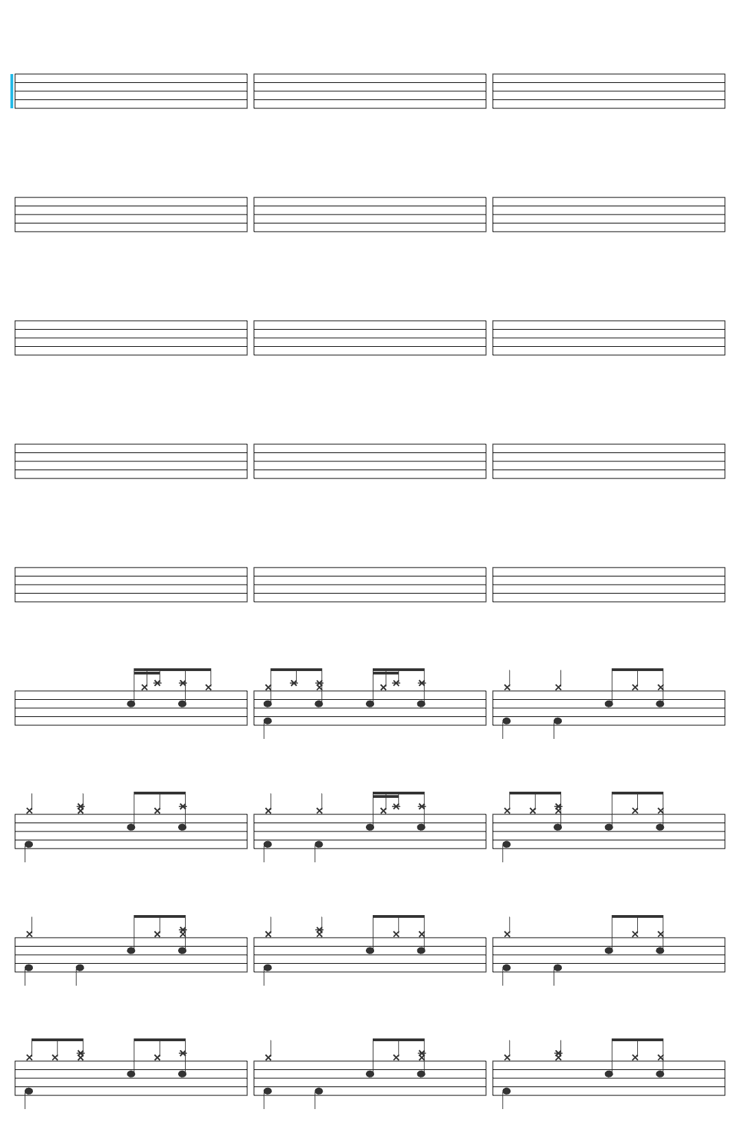 EminemMusic Eminem - Sing For The Moment (Official Music Video) drum sheet